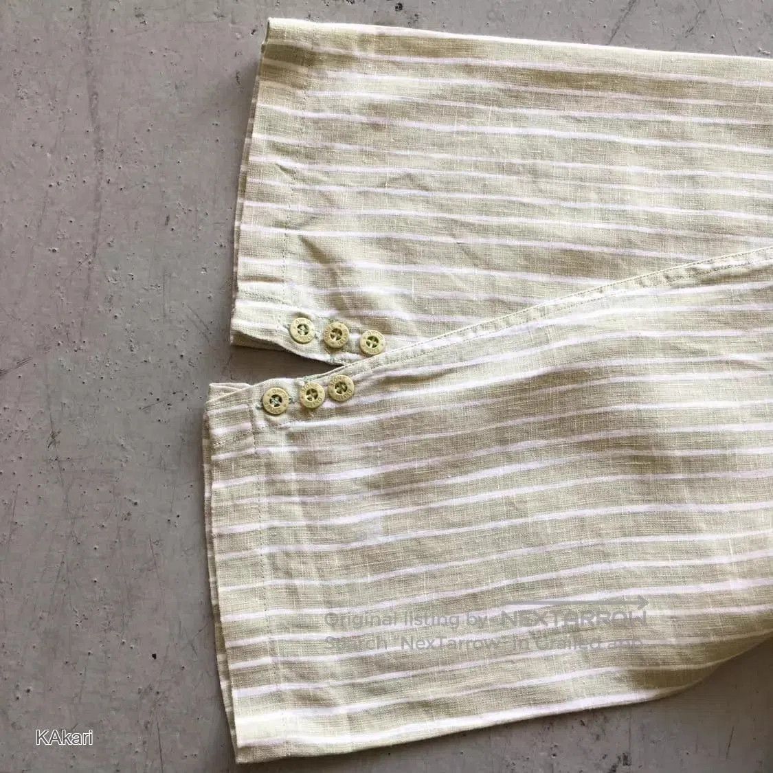 Stone Island Beige Striped Long Sleeve Button. Size US L / EU 52-54 / 3 - 5 Thumbnail