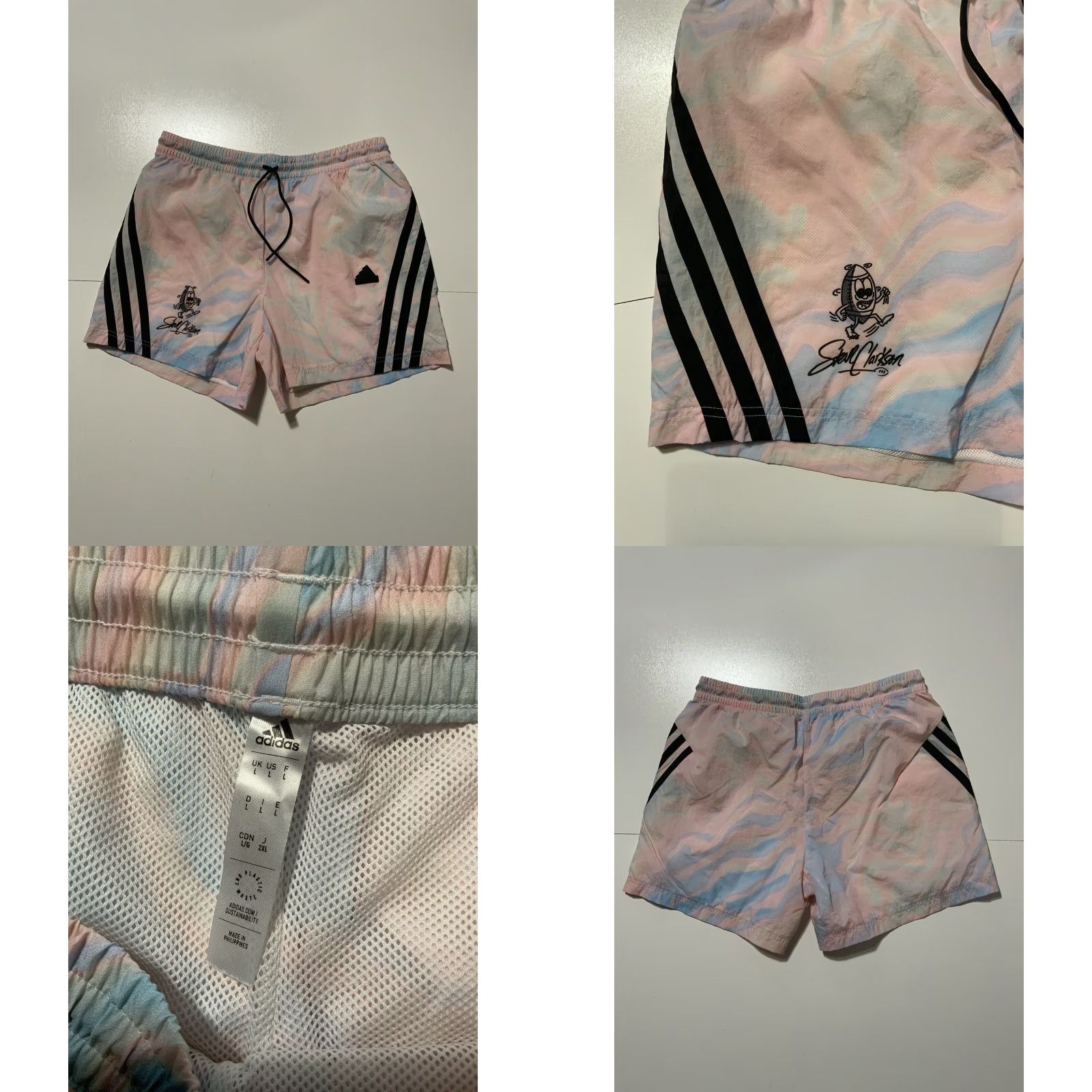 Adidas Adidas Steve Clarkson Quarterback Retreat Football Tie Dye Windbreaker 2PC Set Men M/L Multicolor Hoodie Jacket Shorts Activewear Holiday Decade 90s? Size US M / EU 48-50 / 2 - 8 Thumbnail
