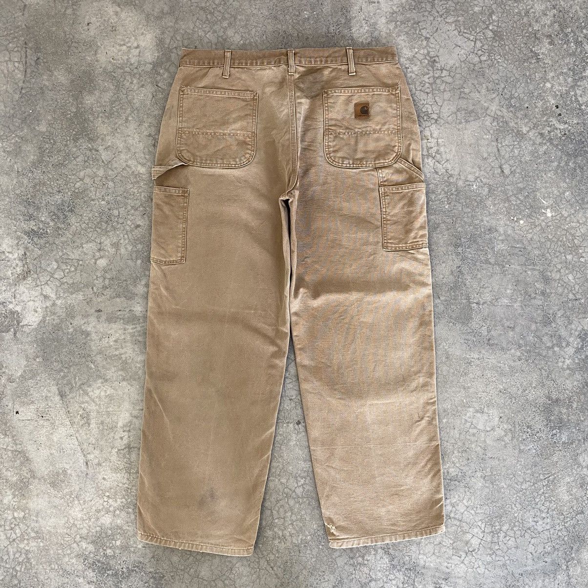 Carhartt Vintage Carhartt Faded Tan Dirty Carpenter Workwear Pants Size US 36 / EU 52 - 16 Thumbnail