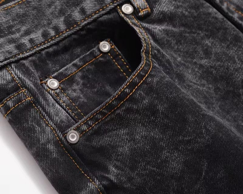 Japanese Brand × Jean Feet Detachable Embroidery Washed Jean Size US 31 - 5 Thumbnail