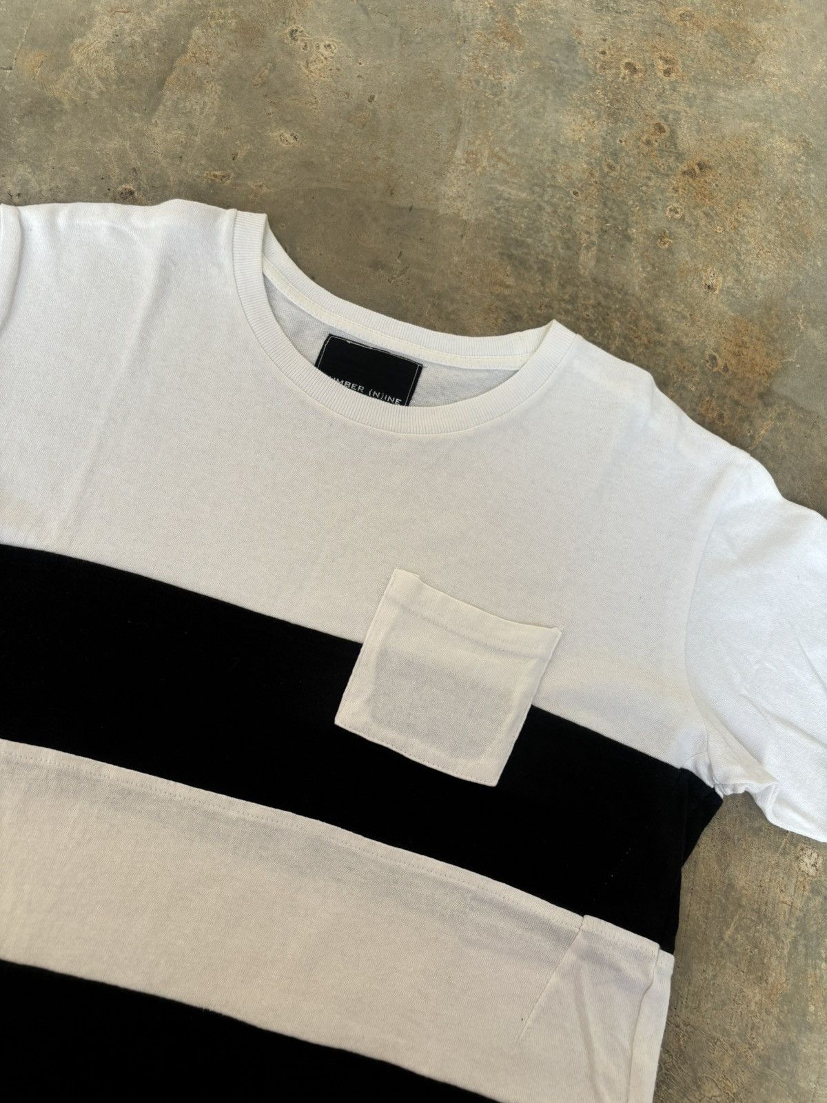 Number (N)ine Number (N)ine Pocket Stripe Tshirt Size US M / EU 48-50 / 2 - 3 Thumbnail