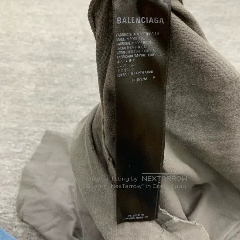 Balenciaga Balenciaga Grey water-washed destroyed distressed Coke sho Size US S / EU 44-46 / 1 - 6 Thumbnail