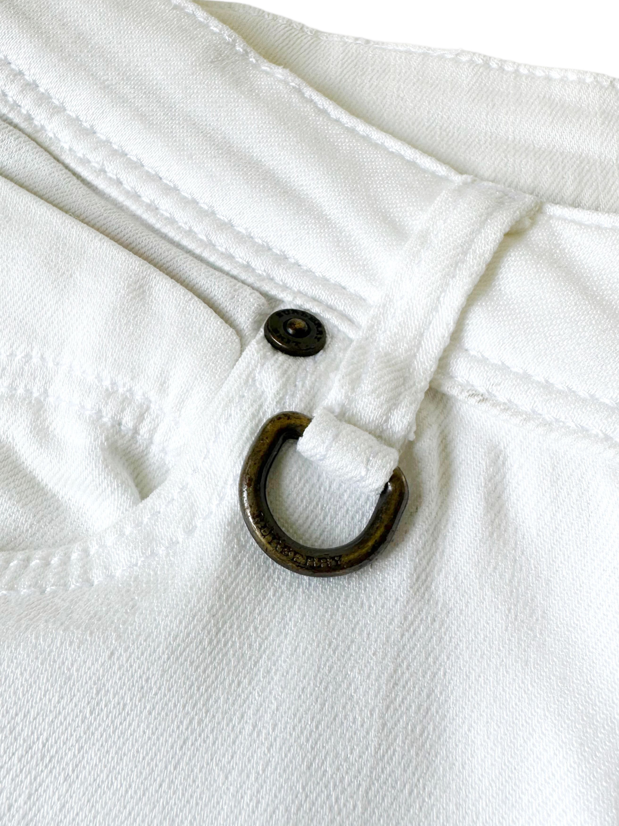Burberry Burberry Cropped White Euston Jeans Capri W27 Size 27" / US 4 / IT 40 - 4 Thumbnail