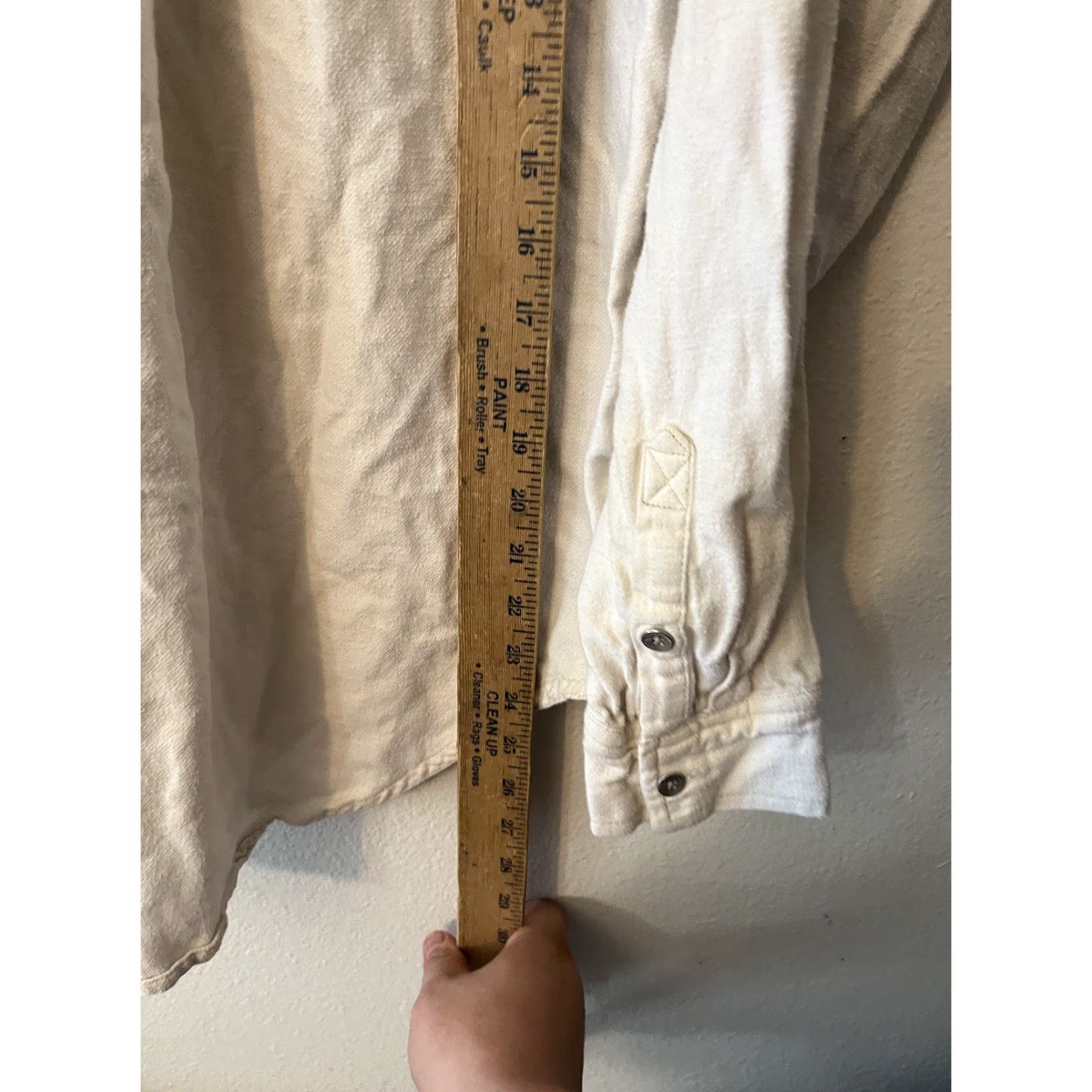 Vintage Aerie Womens Button-Up Shirt Ivory Long Sleeve Front Pocket Size S Size S / US 4 / IT 40 - 4 Thumbnail