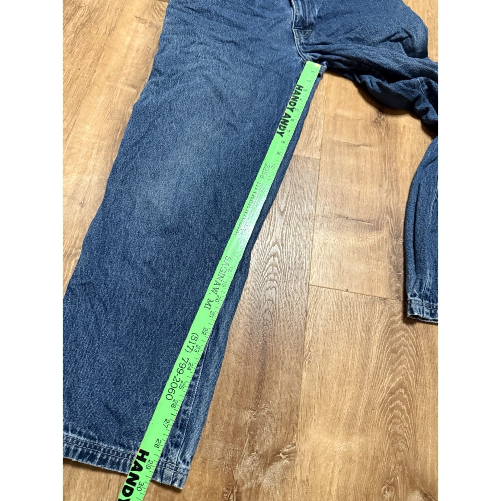Denime VINTAGE Y2K PHYS.SCI Physical Science Jeans 34x34 Blue Denim Baggy 90s Mens Jeans Wide-Leg Mens Size US 34 / EU 50 - 7 Thumbnail
