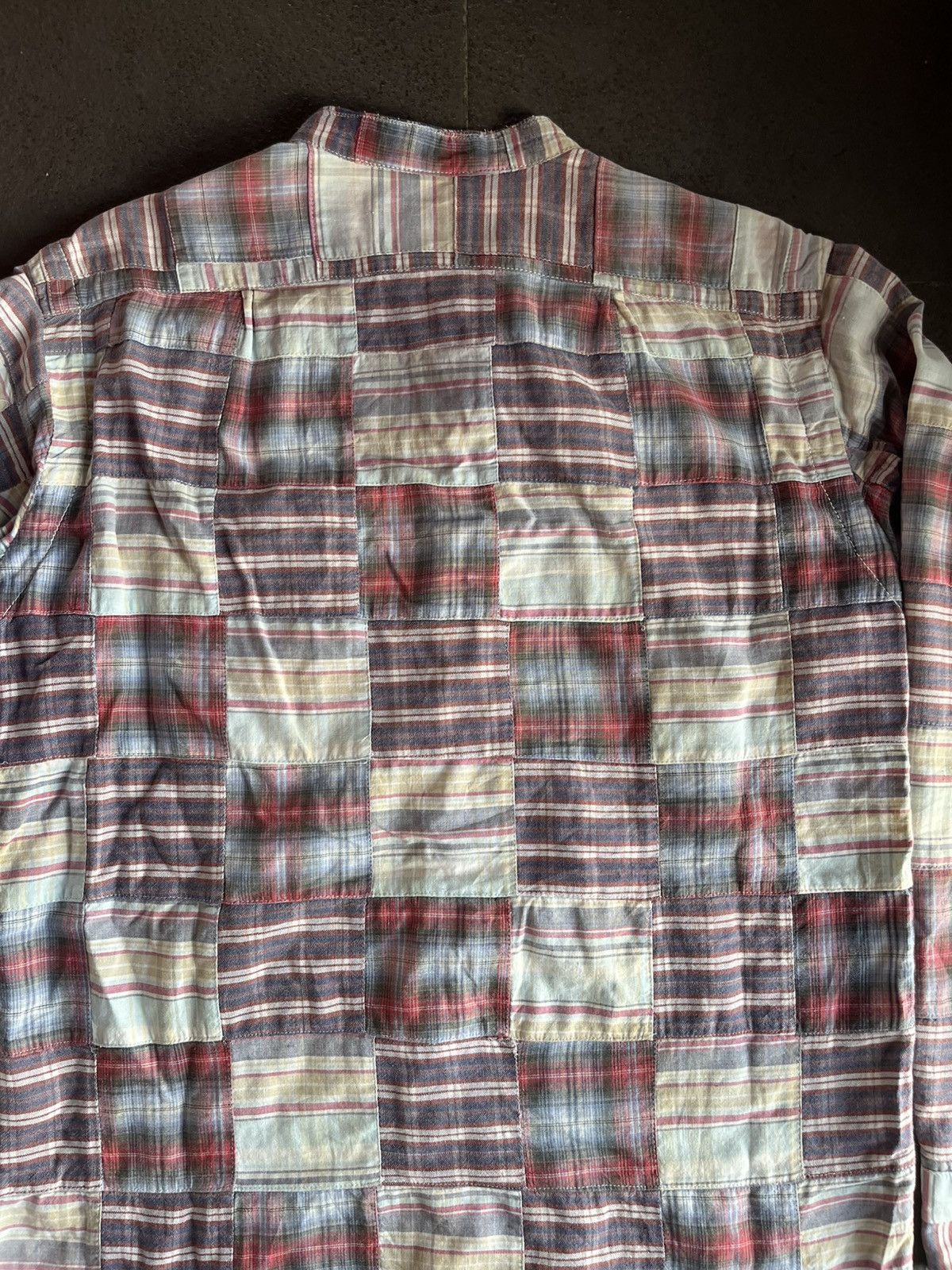 Nanamica Nanamica Patchwork Grunge Japan B/D Shirt Kurt Size US M / EU 48-50 / 2 - 7 Thumbnail