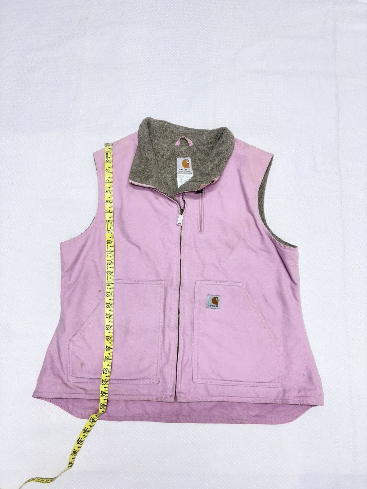 Carhartt Vintage Carhartt Sandstone Sherpa-Lined Vest - Size XL / US 12-14 / IT 48-50 - 10 Thumbnail