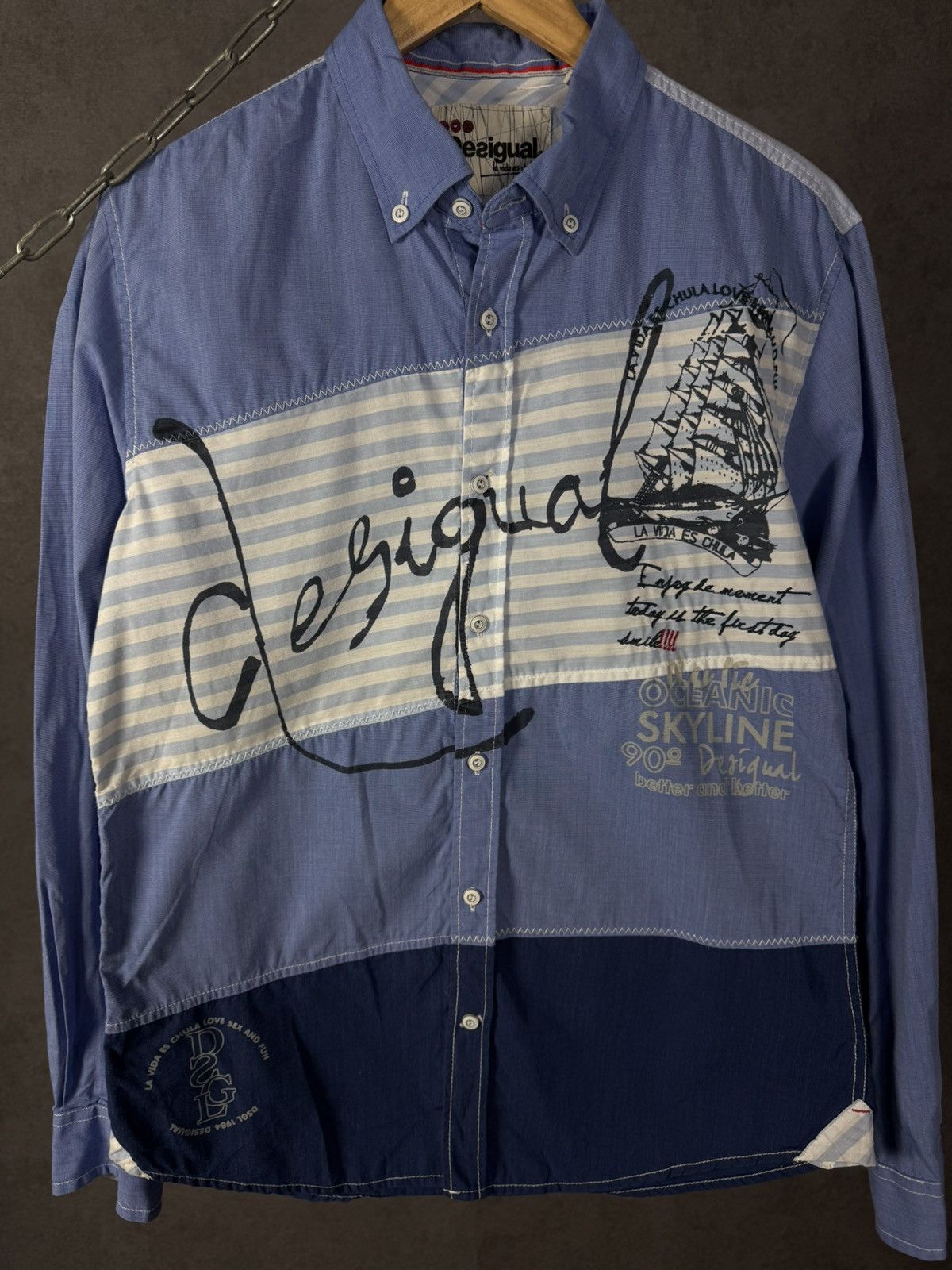 Desigual Desigual designer art shirt Size US M / EU 48-50 / 2 - 2 Thumbnail