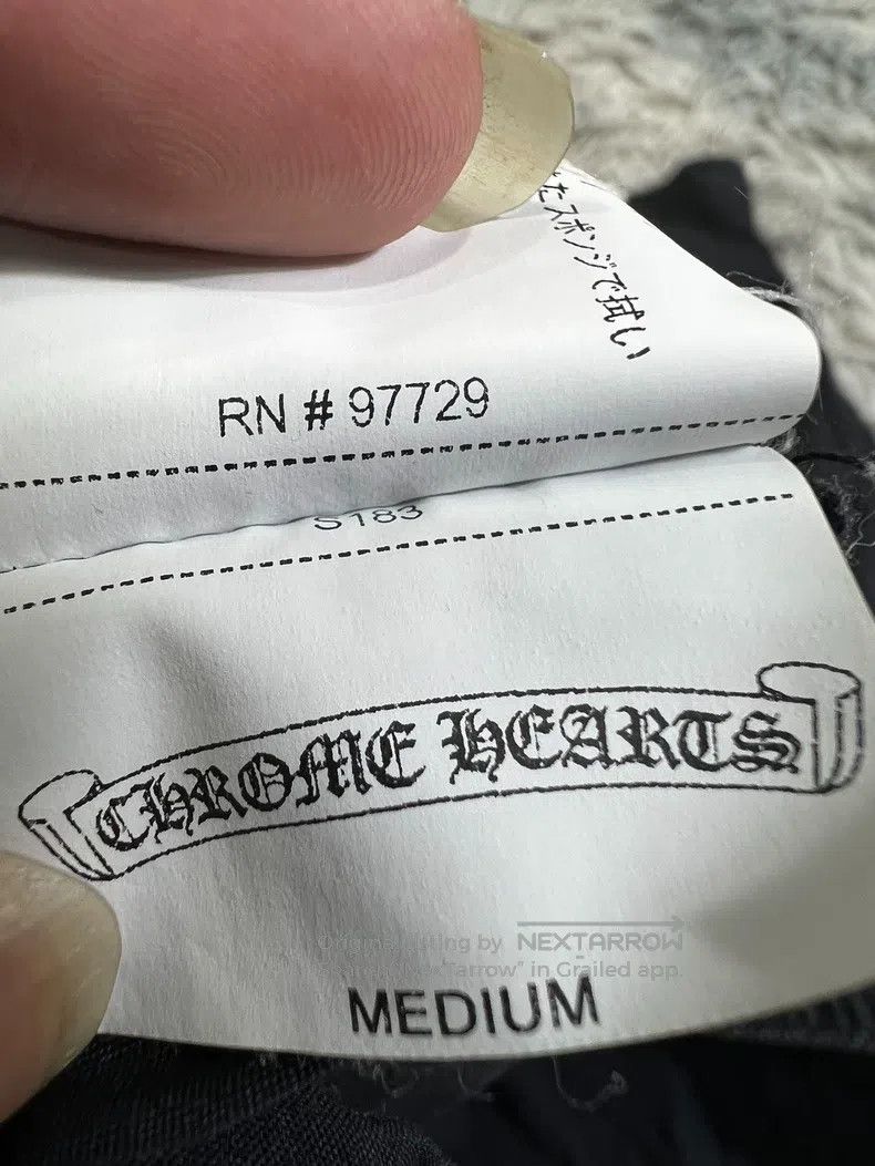 Chrome Hearts CHROME HEARTS Size M Black printed dark cross embroidered s Size US 31 - 7 Thumbnail