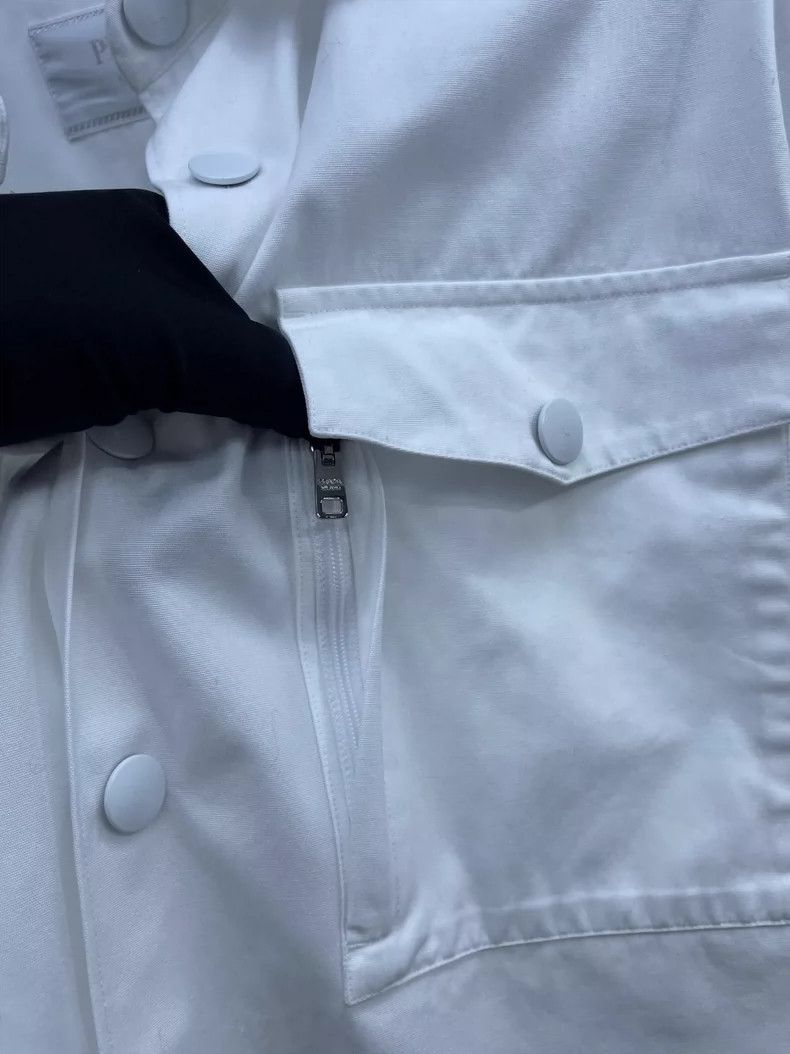 Prada Prada White short-sleeved shirt 2504-Nextarrow Size US M / EU 48-50 / 2 - 6 Thumbnail