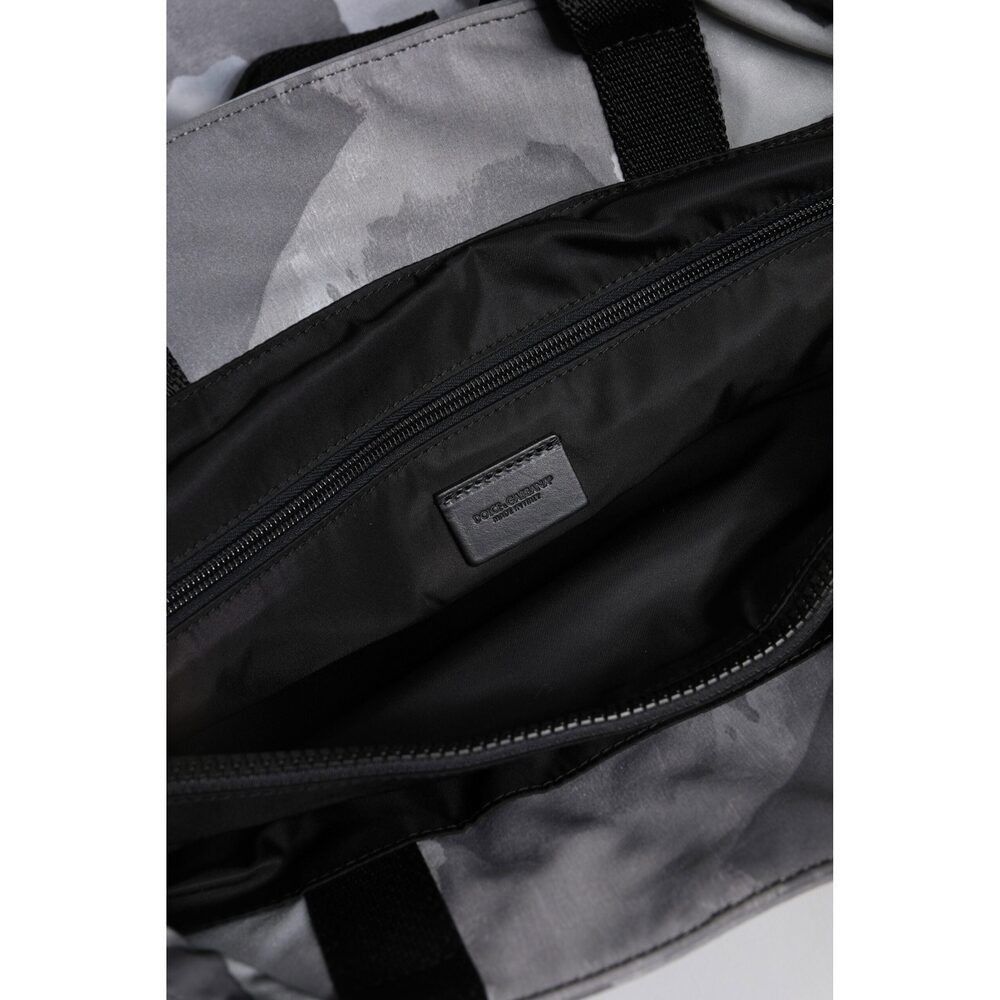 Dolce & Gabbana Dolce & Gabbana Black Camouflage Shoulder Strap Logo Plaque Size ONE SIZE - 8 Thumbnail