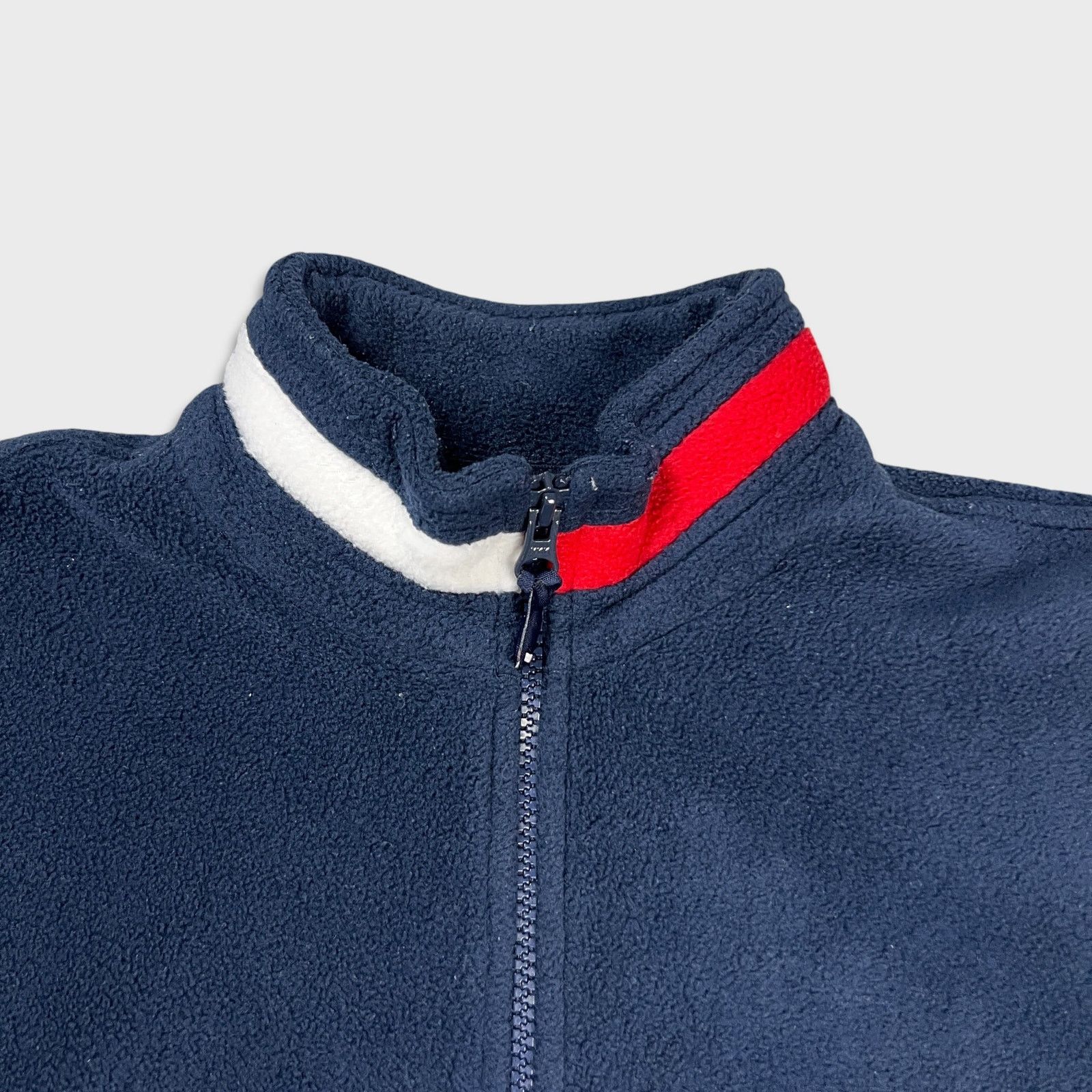Tommy Hilfiger × Vintage Tommy Hilfiger Fleece Small Flag 1/4 Zip Outdoor 90s Jacket Size S / US 4 / IT 40 - 2 Thumbnail