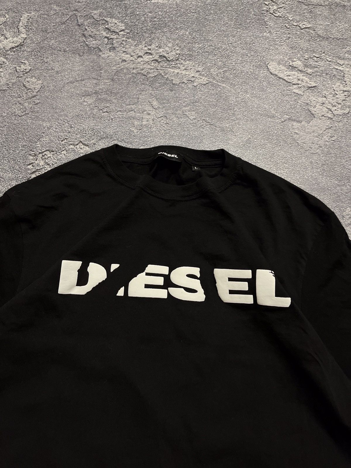 Diesel × Vintage Vintage Y2K DIESEL big logo tee streetwear Size US L / EU 52-54 / 3 - 3 Thumbnail