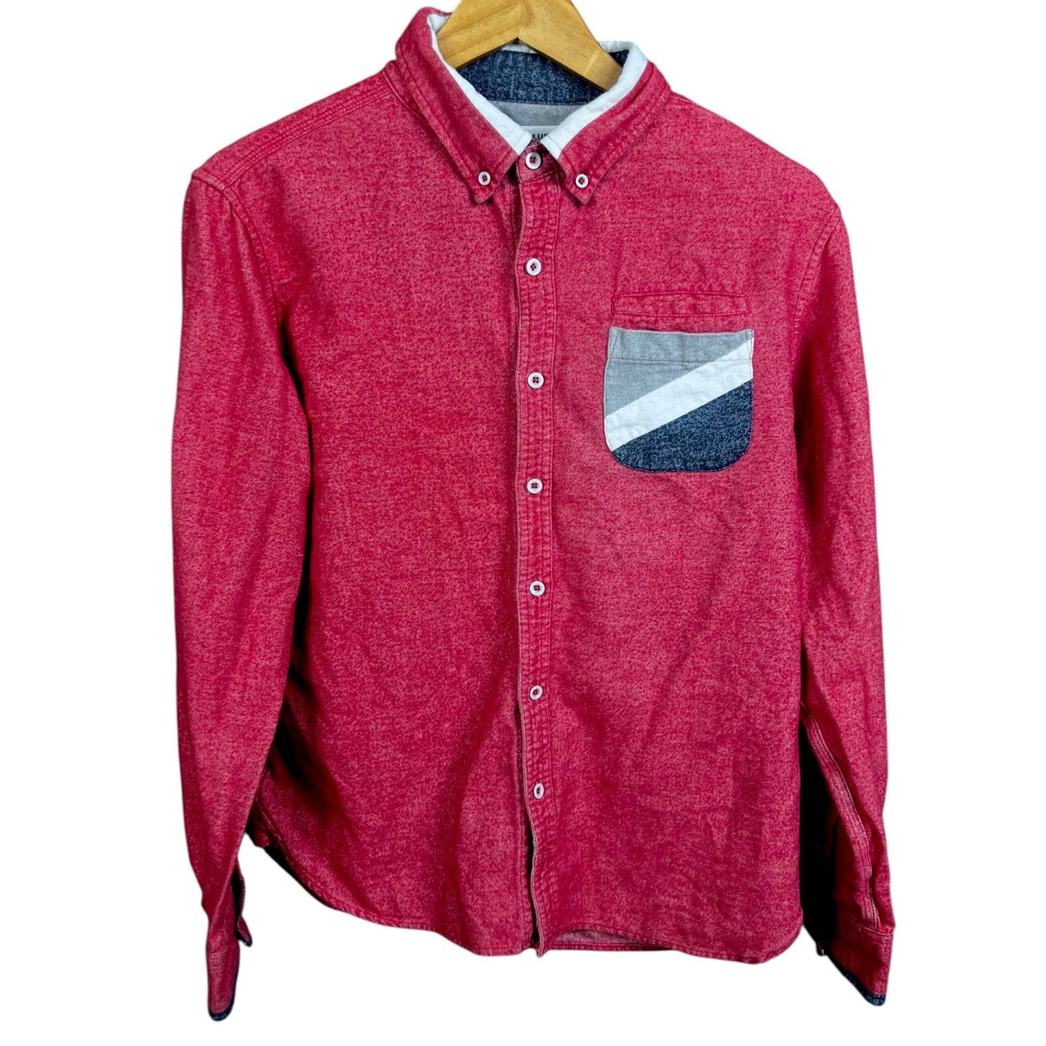 Japanese Brand Men's Simplicite Plus Button-Up L/S Shirt - US M / UK 40 Size US M / EU 48-50 / 2 - 1 Thumbnail