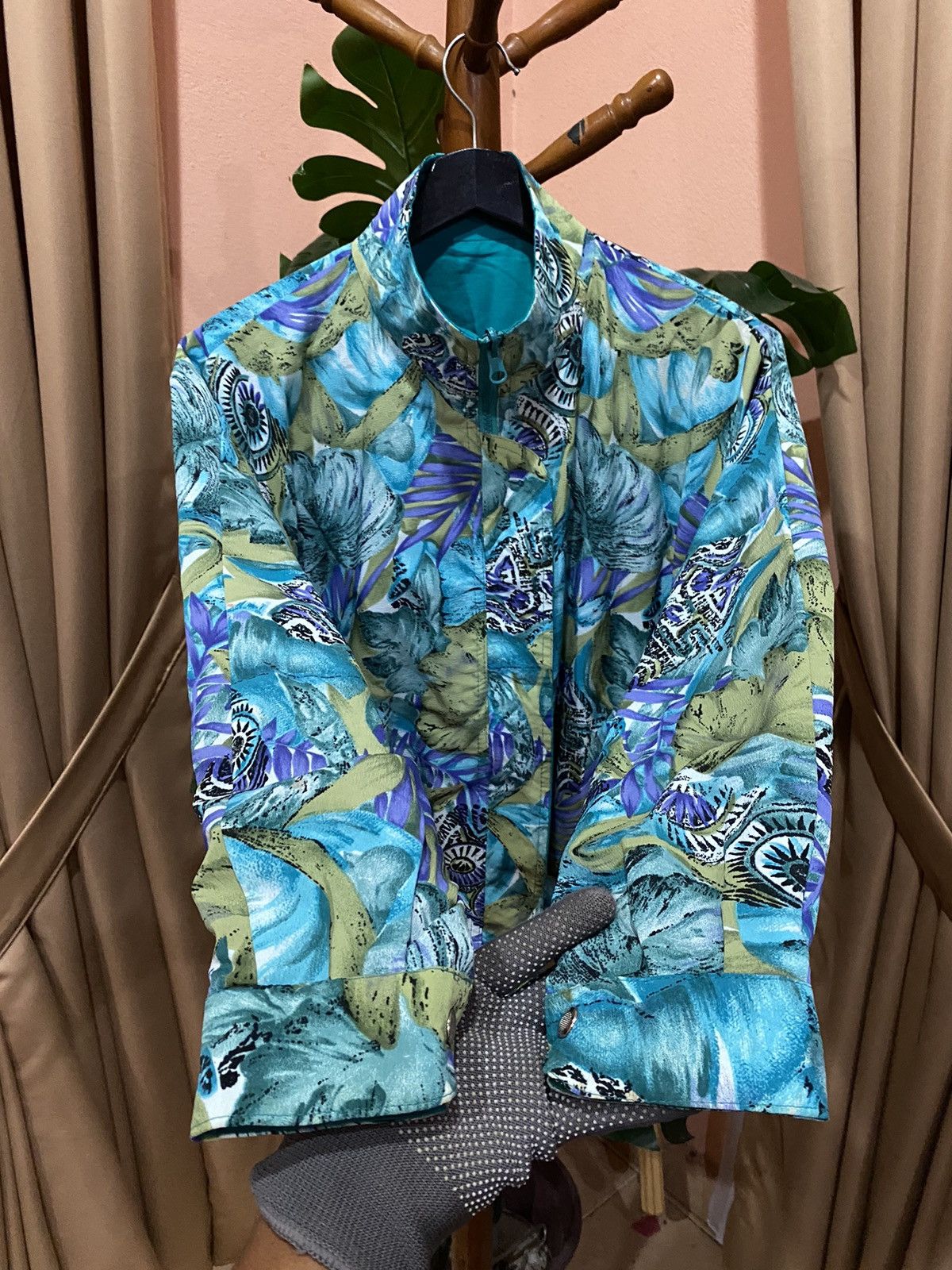 If Six Was Nine × Vintage VINTAGE ABSTRACT ALL OVER FLOWER JACKET Size US M / EU 48-50 / 2 - 8 Thumbnail