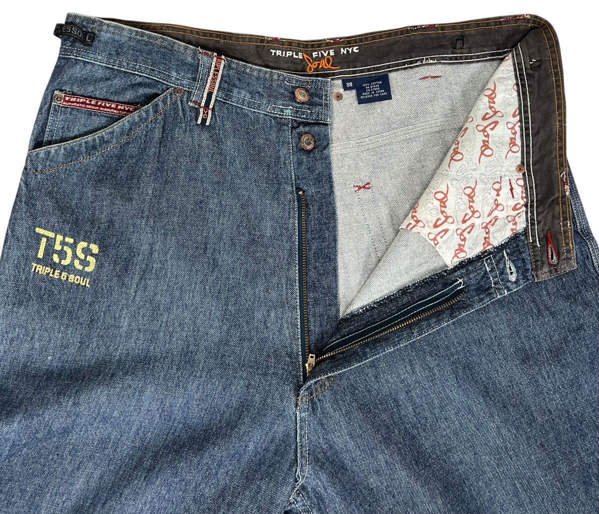 Triple 5 Soul 90s Vintage Distressed Triple Five Soul Baggy Jeans Size US 38 / EU 54 - 8 Thumbnail