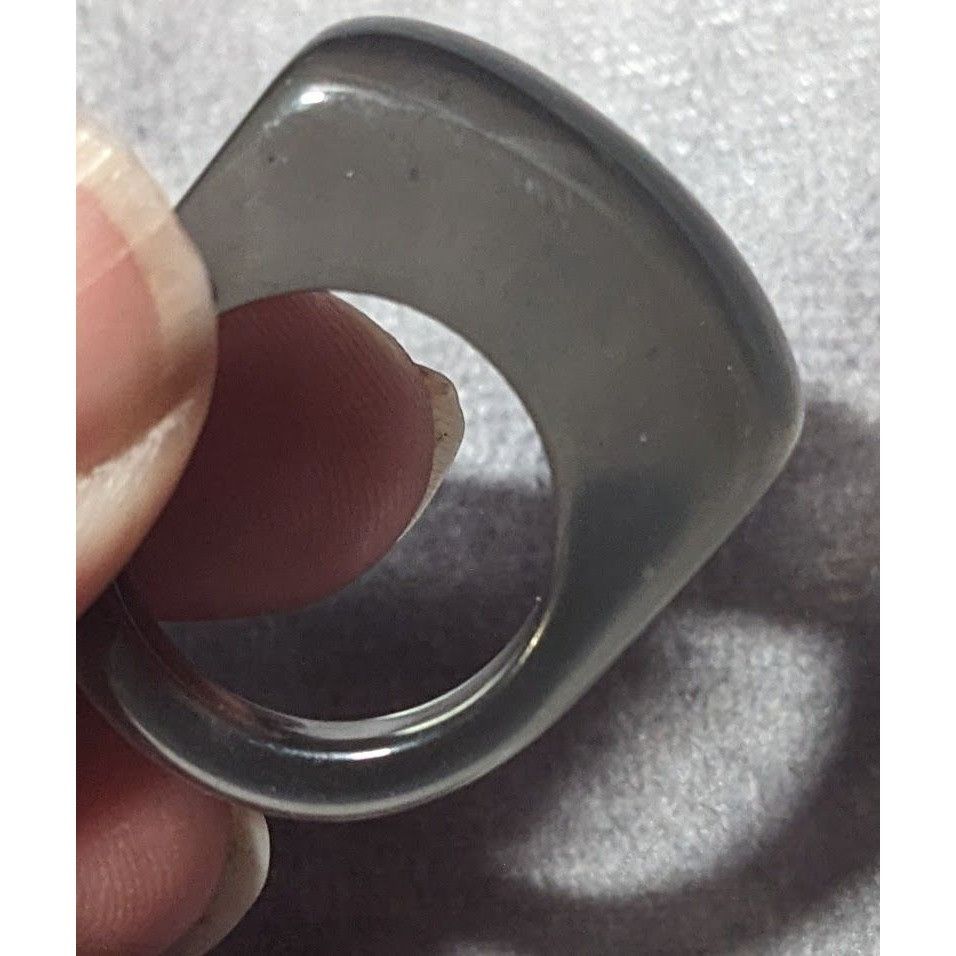Other Chunky Translucent Grey/Black Fashion Ring Size 7 Size ONE SIZE - 13 Thumbnail