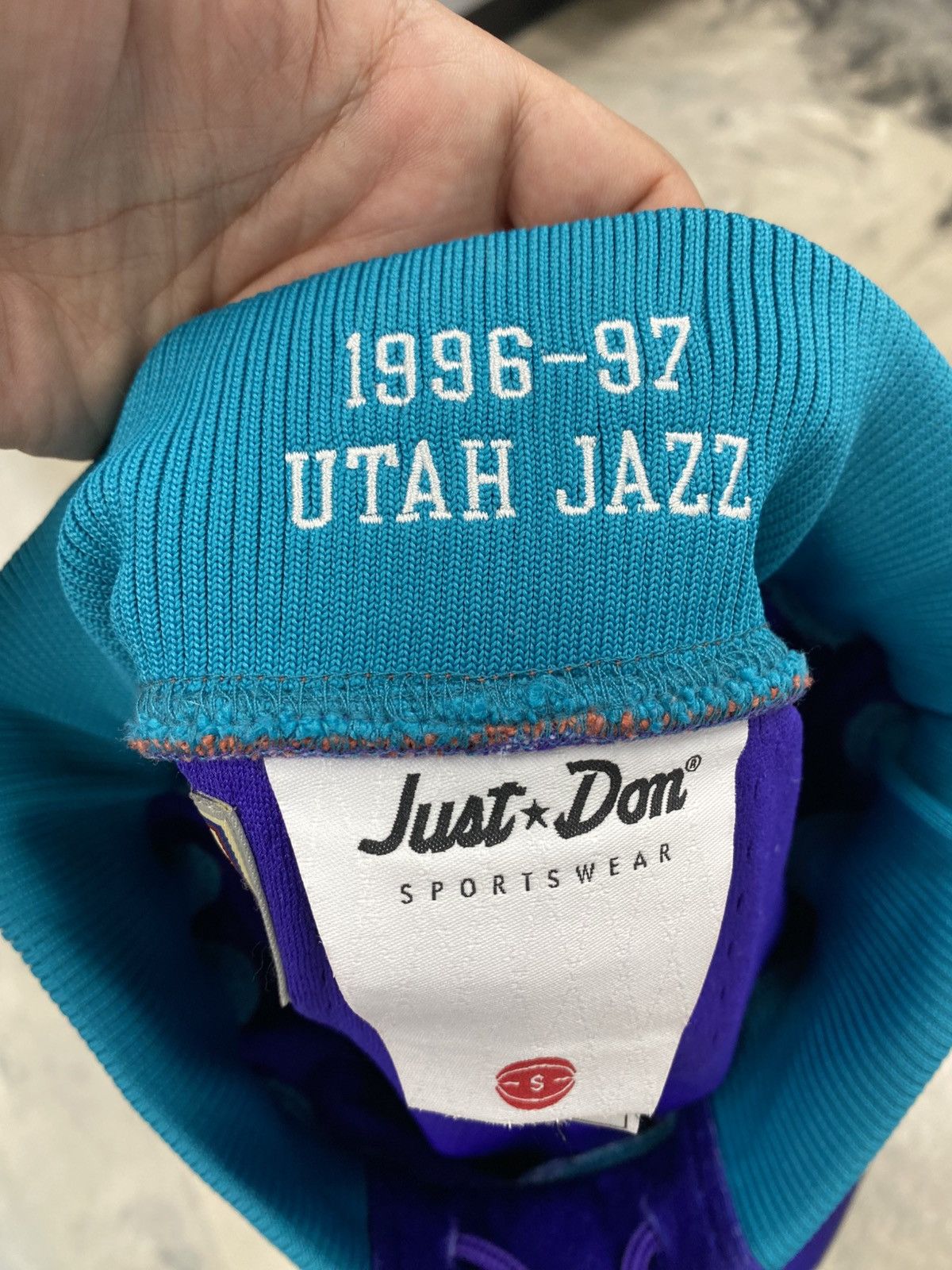 Just Don Just Don Utah jazz shorts purple road small authentic Size US 30 / EU 46 - 16 Thumbnail