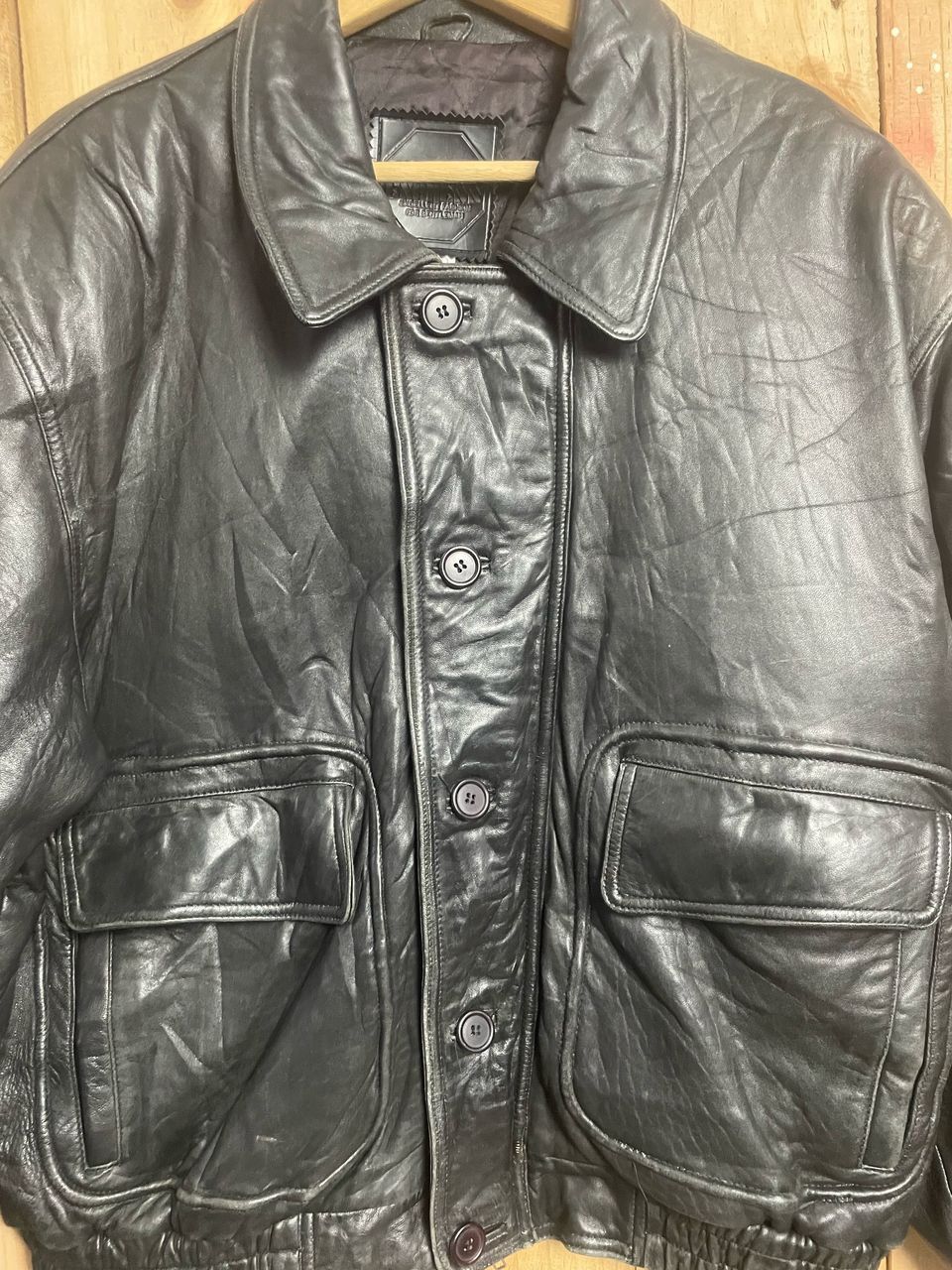 Designer × Vintage Vintage Urban Exprenn Leather Jacket Size US L / EU 52-54 / 3 - 2 Thumbnail