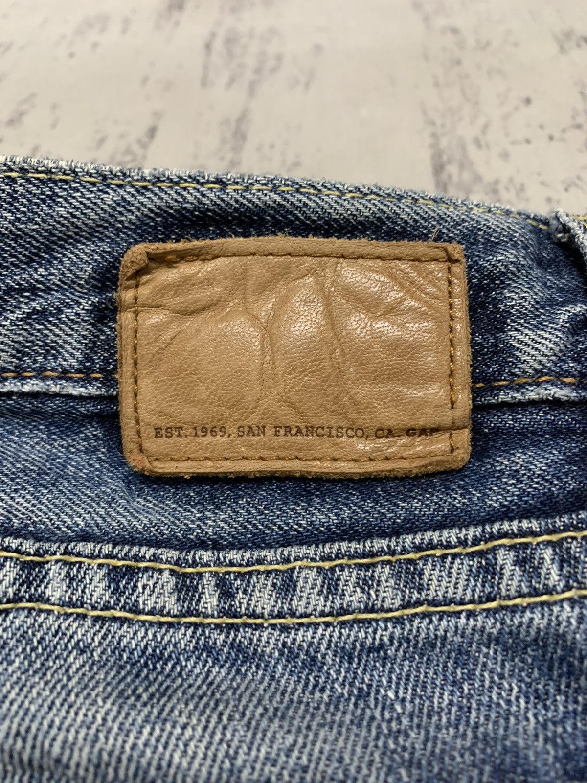 Gap Vintage Y2K Gap Baggy Distressed Jeans 34x32 Size US 34 / EU 50 - 17 Thumbnail