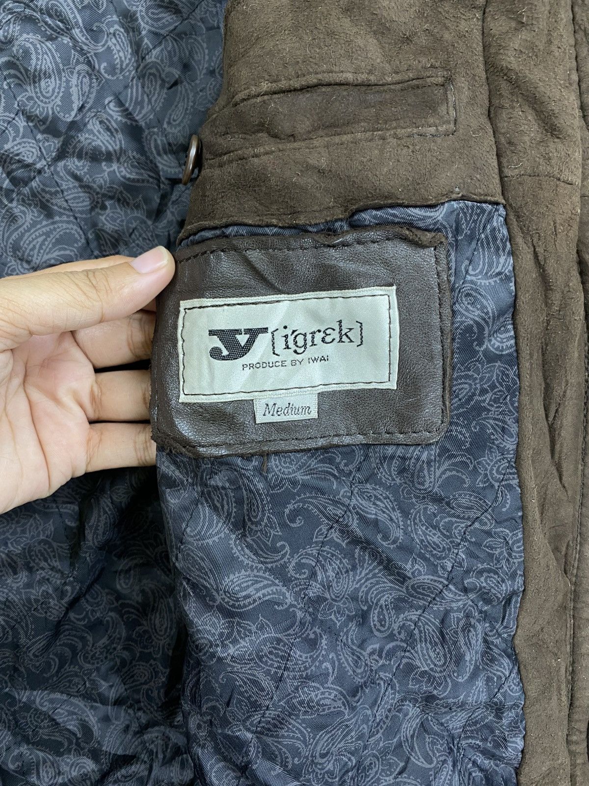 Japanese Brand Vintage Iwai Lambskin Zipper Leather Bomber Jacket Size US XL / EU 56 / 4 - 10 Thumbnail
