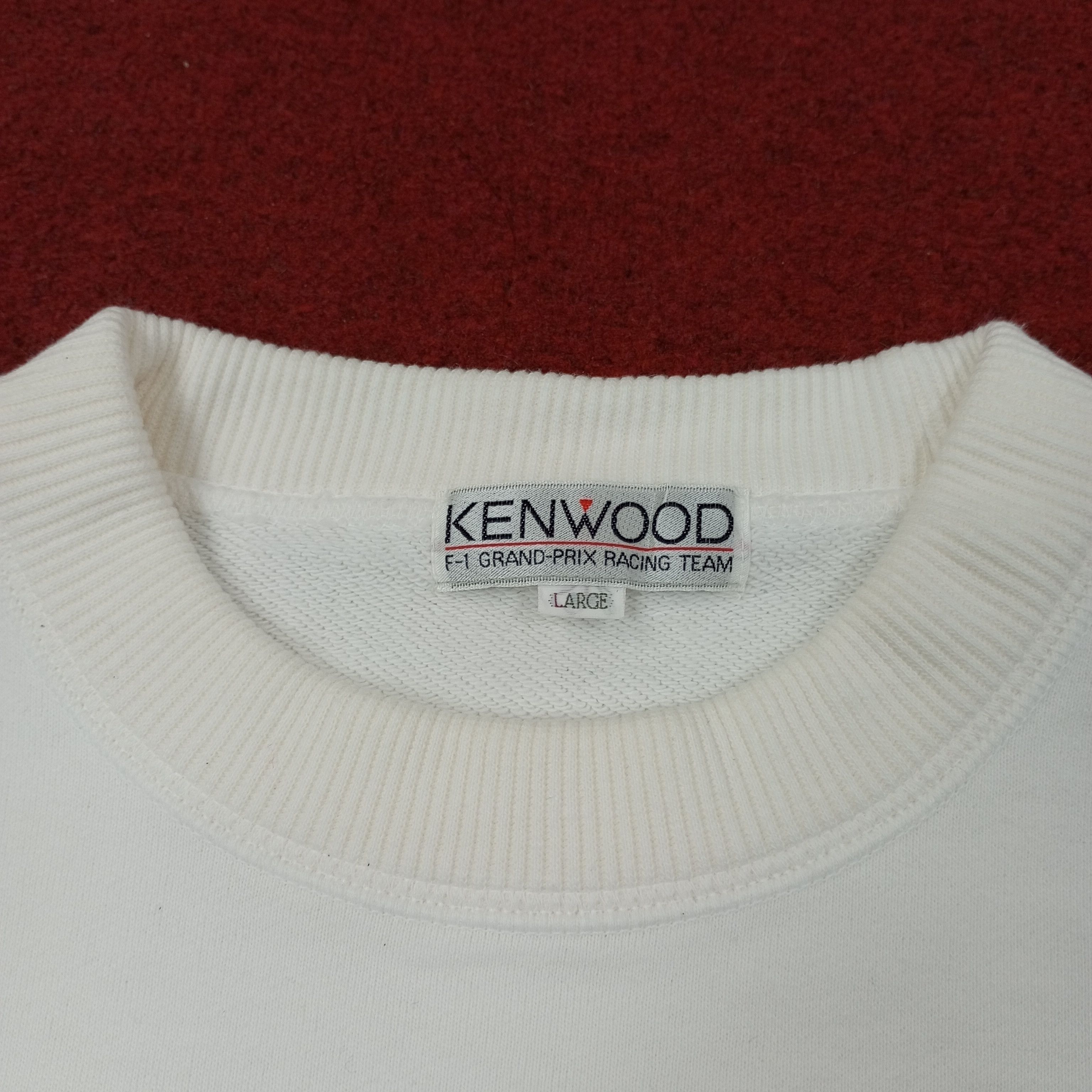 Vintage Kenwood F1 Grand Prix Racing Team Sweatshirt c243n23 Size US M / EU 48-50 / 2 - 5 Thumbnail