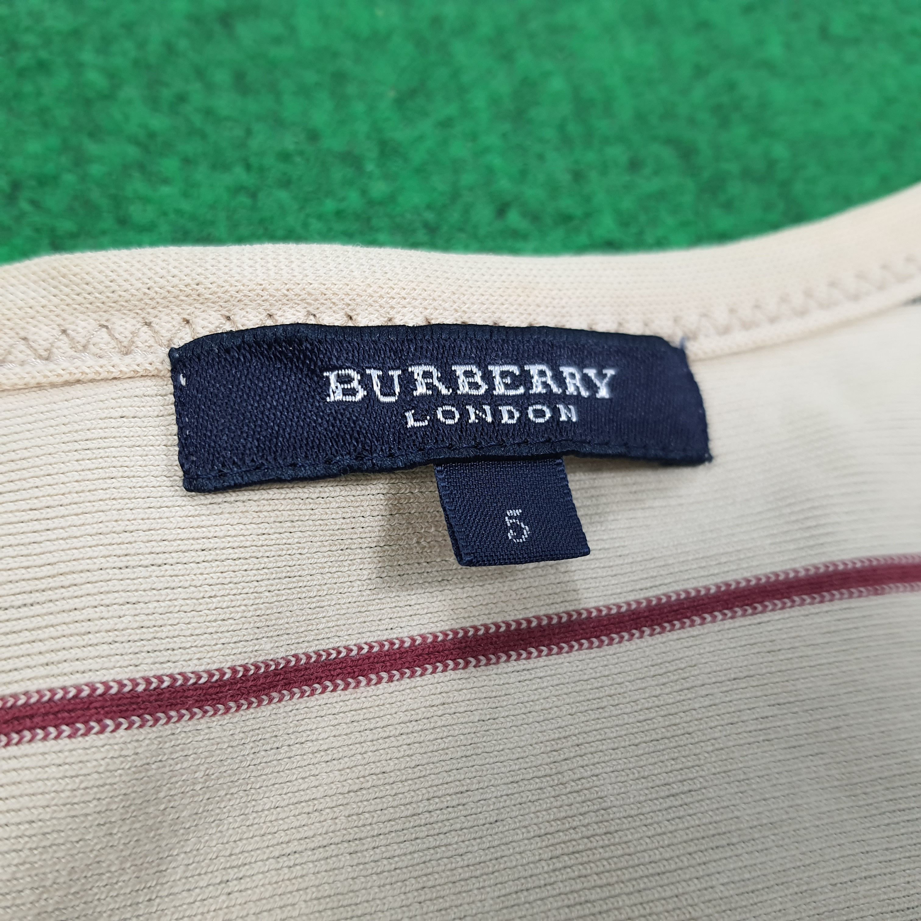 Burberry × Vintage Vintage Burberry London Striped Tshirt Size M / US 6-8 / IT 42-44 - 5 Thumbnail