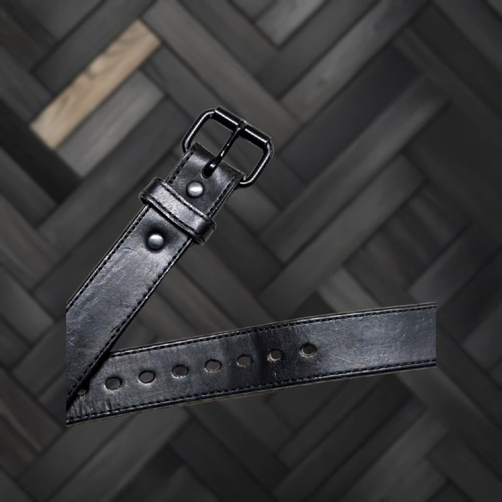 Streetwear × Stussy × Vintage Stussy SS-Link Buckle Leather Belt