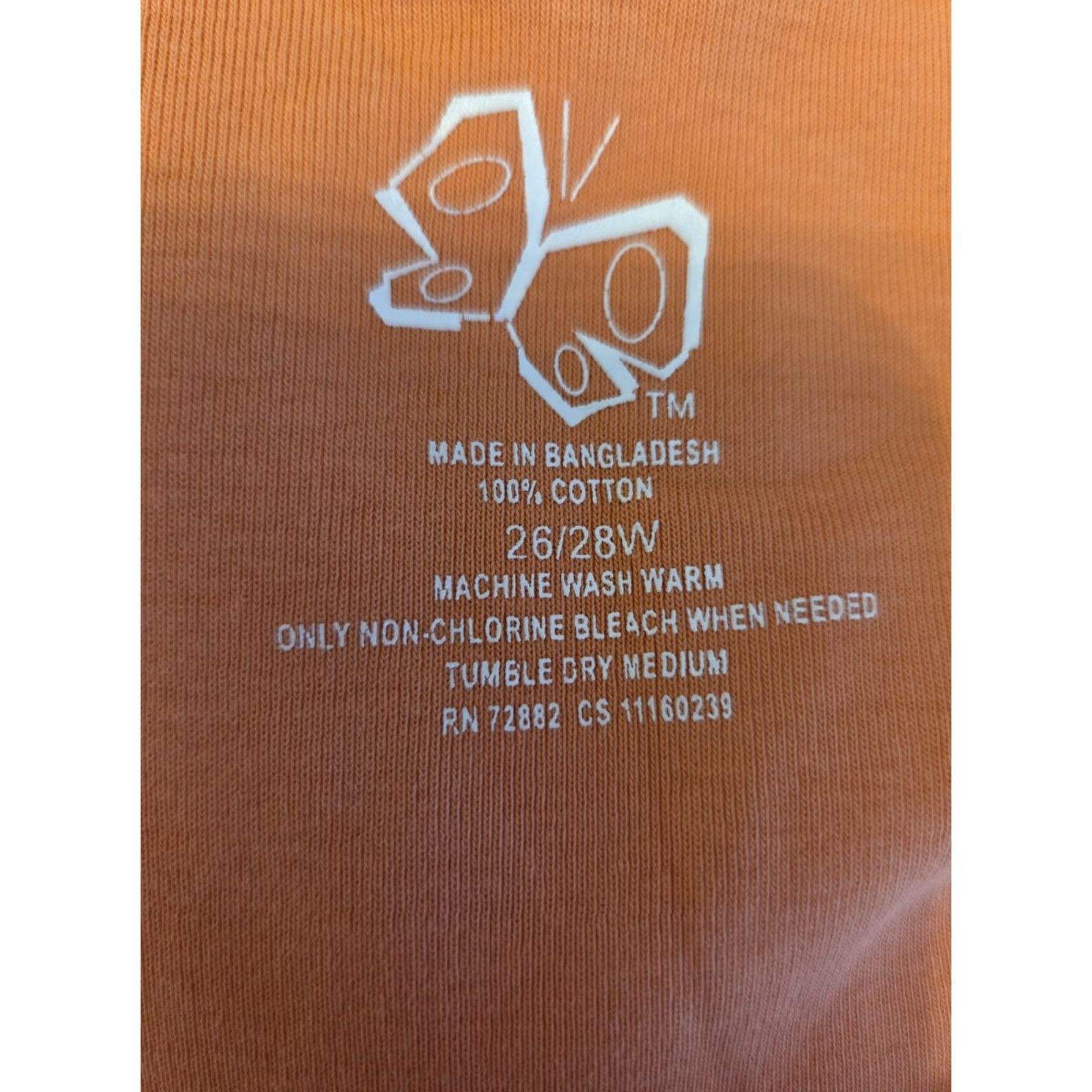 Vintage VINTAGE Fashion Bug Shirt Adults 26/28 Orange Floral Short Sleeve Casual Ruffle Trim Size 4XL / US 24-26 - 6 Thumbnail