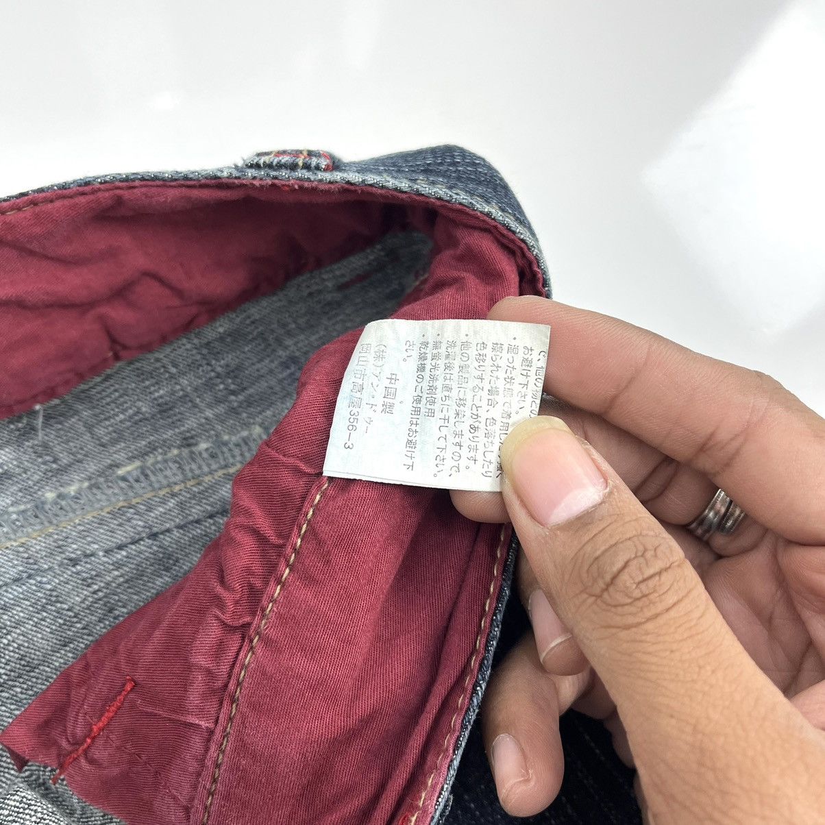 If Six Was Nine × Japanese Brand 2000s Oririn Faded Studded Bootcut Flared Jeans Size US 30 / EU 46 - 6 Thumbnail