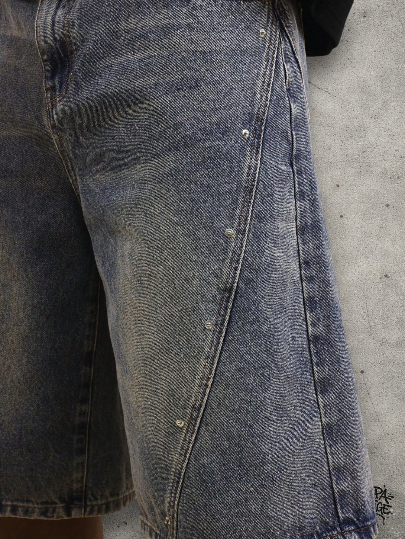 Vintage Washed relaxed denim shorts Size US 32 / EU 48 - 4 Thumbnail