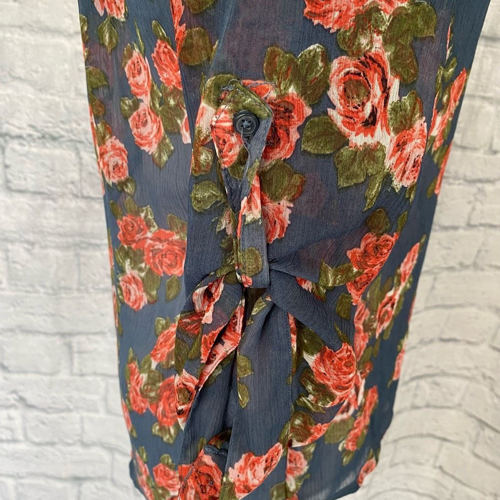 Other Bobbie Brooks women S semi sheer 3/4 sleeve floral print blo Size S / US 4 / IT 40 - 5 Thumbnail