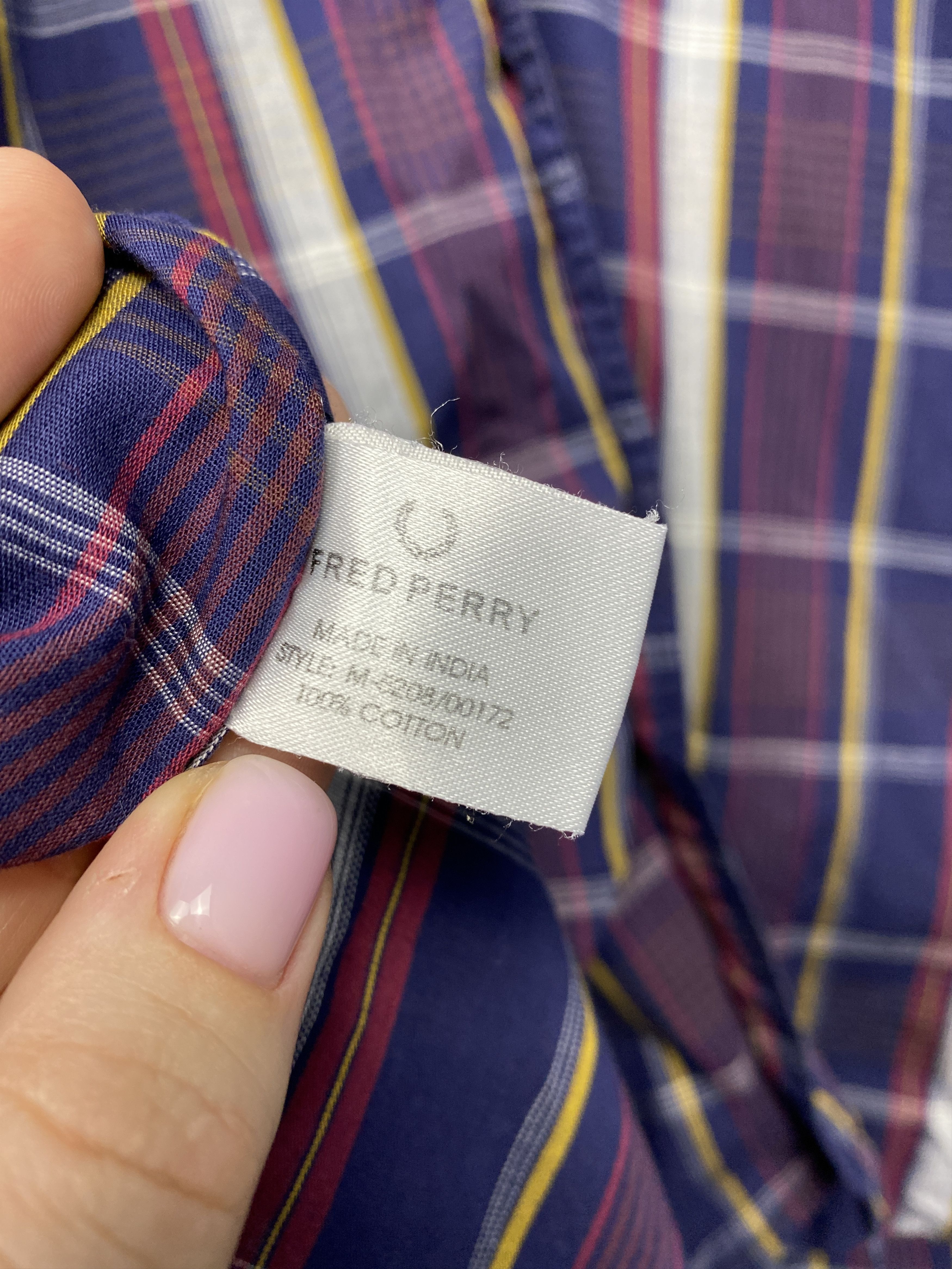 Fred Perry Fred Perry 90s Vintage Mens Long Sleeve Plaid Shirt Size US L / EU 52-54 / 3 - 5 Thumbnail