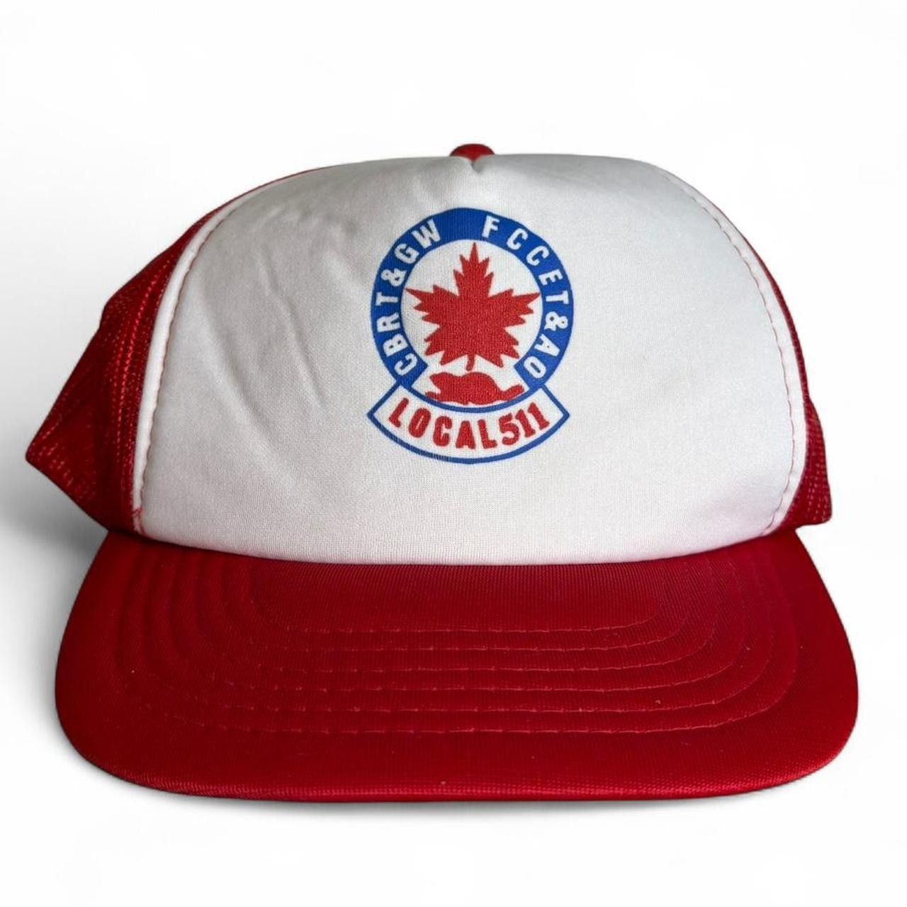 Vintage Vintage 90s Red Local 511 Foam Trucker Hat Size ONE SIZE - 1 Thumbnail