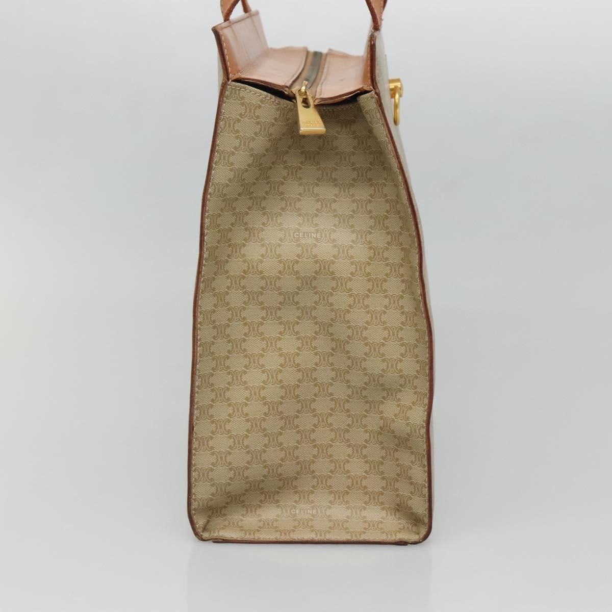 Celine CELINE Macadam Canvas Tote Bag Pvc Beige Gold Size ONE SIZE - 4 Thumbnail