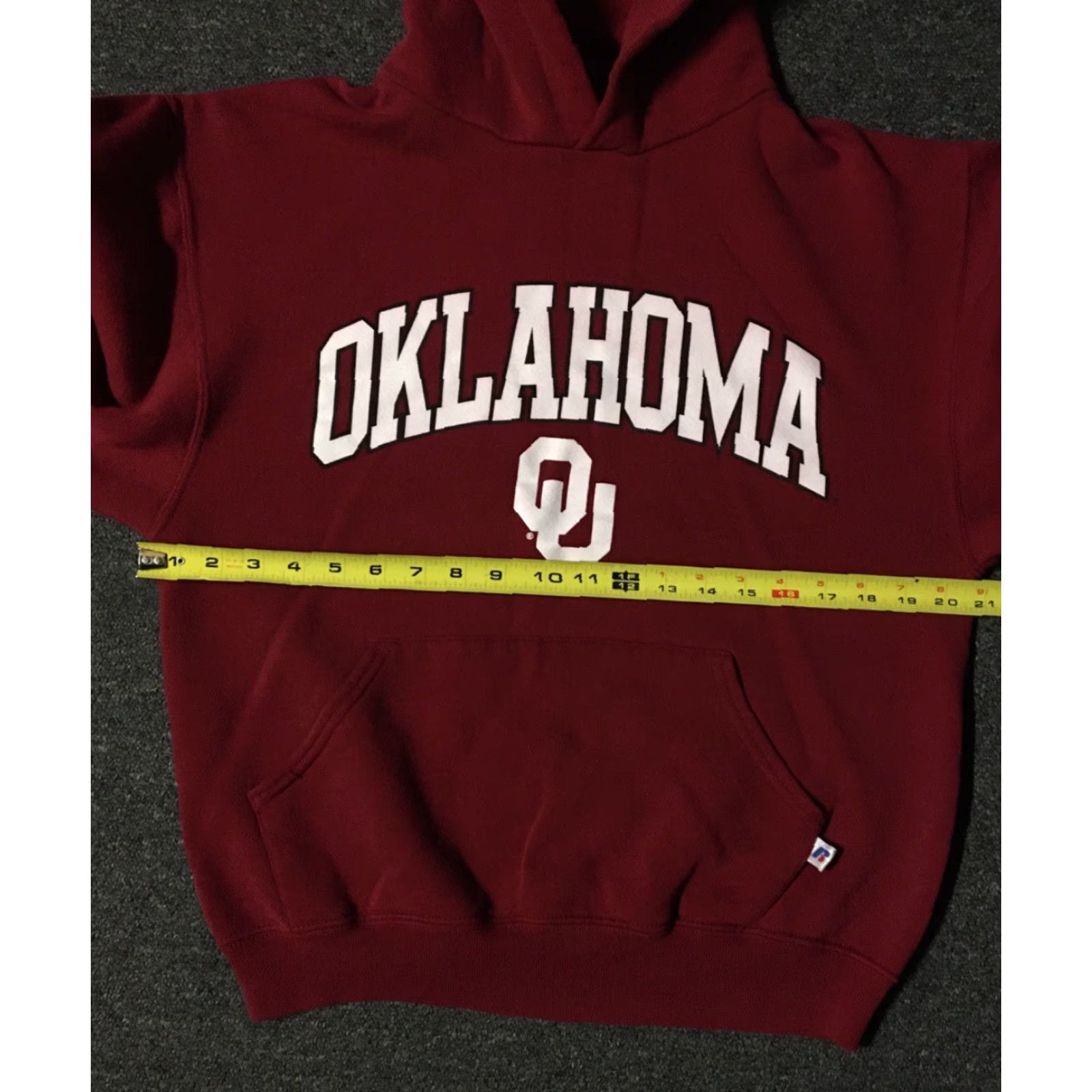 Russell Athletic VINTAGE Russell Oklahoma University Spellout Hoodie Sweatshirt S Red Mens 90s College Football Track & Field University USA Sooner Pullover Size US S / EU 44-46 / 1 - 4 Thumbnail
