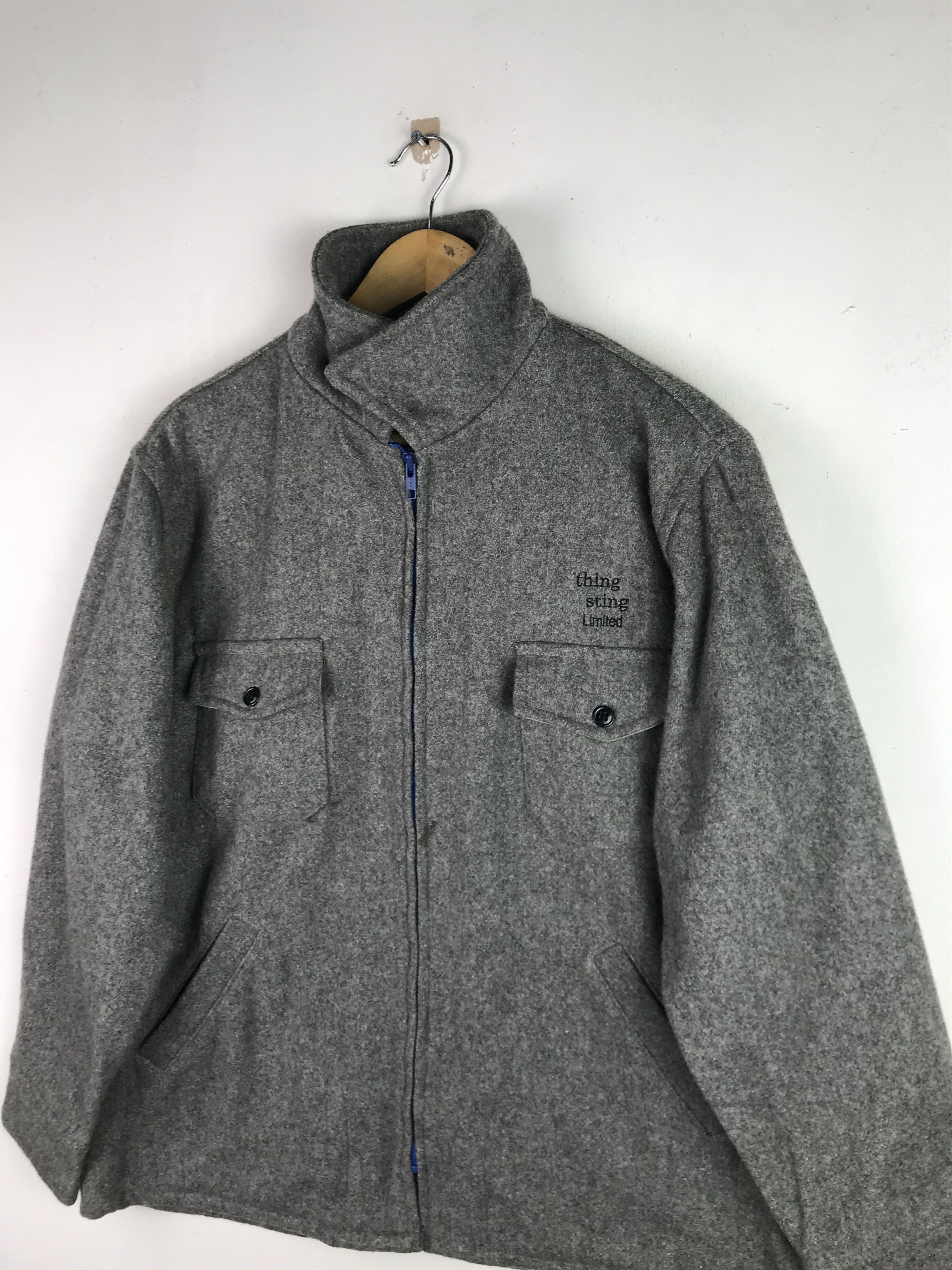 Vintage Vintage Melton Wool Jacket Luxury design Size US L / EU 52-54 / 3 - 5 Thumbnail