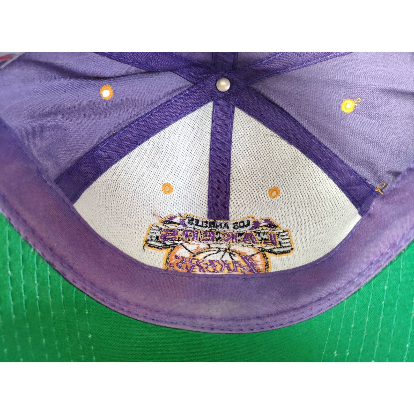 Starter Vintage Los Angeles Lakers Starter Hat Classic Distressed Size ONE SIZE - 4 Thumbnail