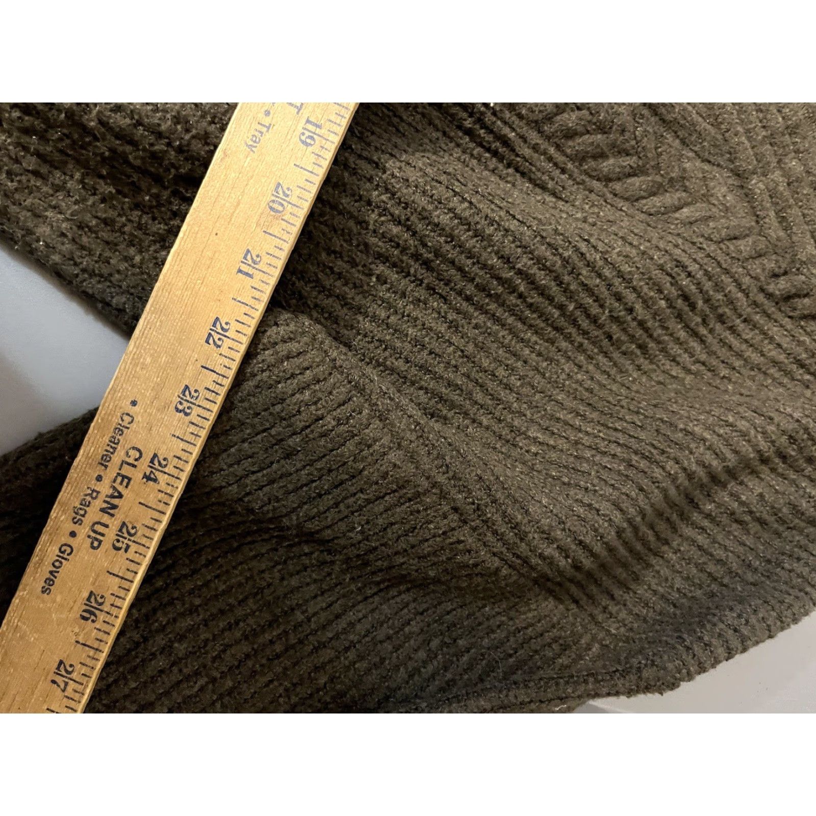 Express Express Green Cold Shoulder Chunky Knit Sweater Womens XL Crew Neck Pullover Knitted Knit Accents 90s Style Size XL / US 12-14 / IT 48-50 - 5 Thumbnail