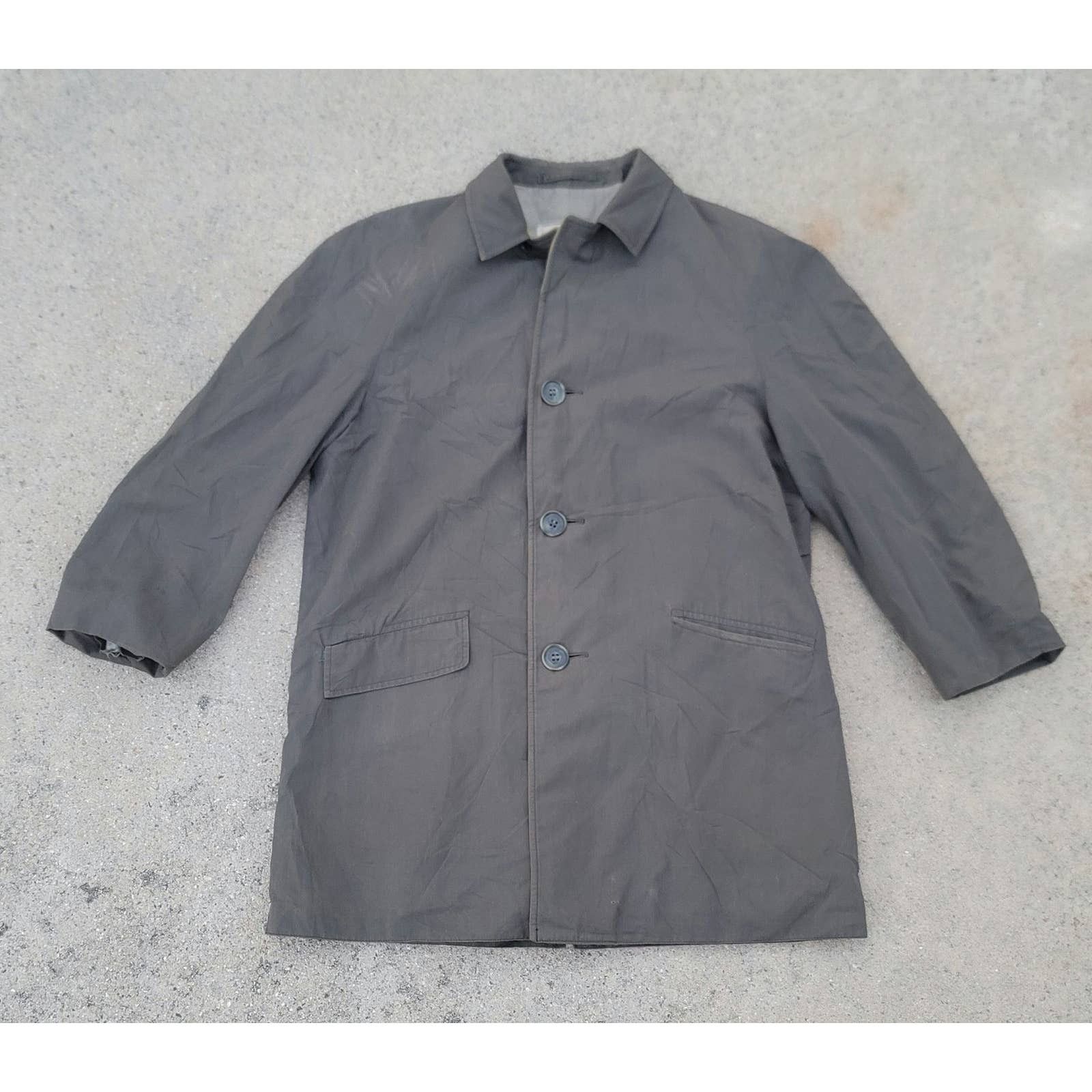 Vtg Burton Tailored Showerproof Breakwater Raincoat