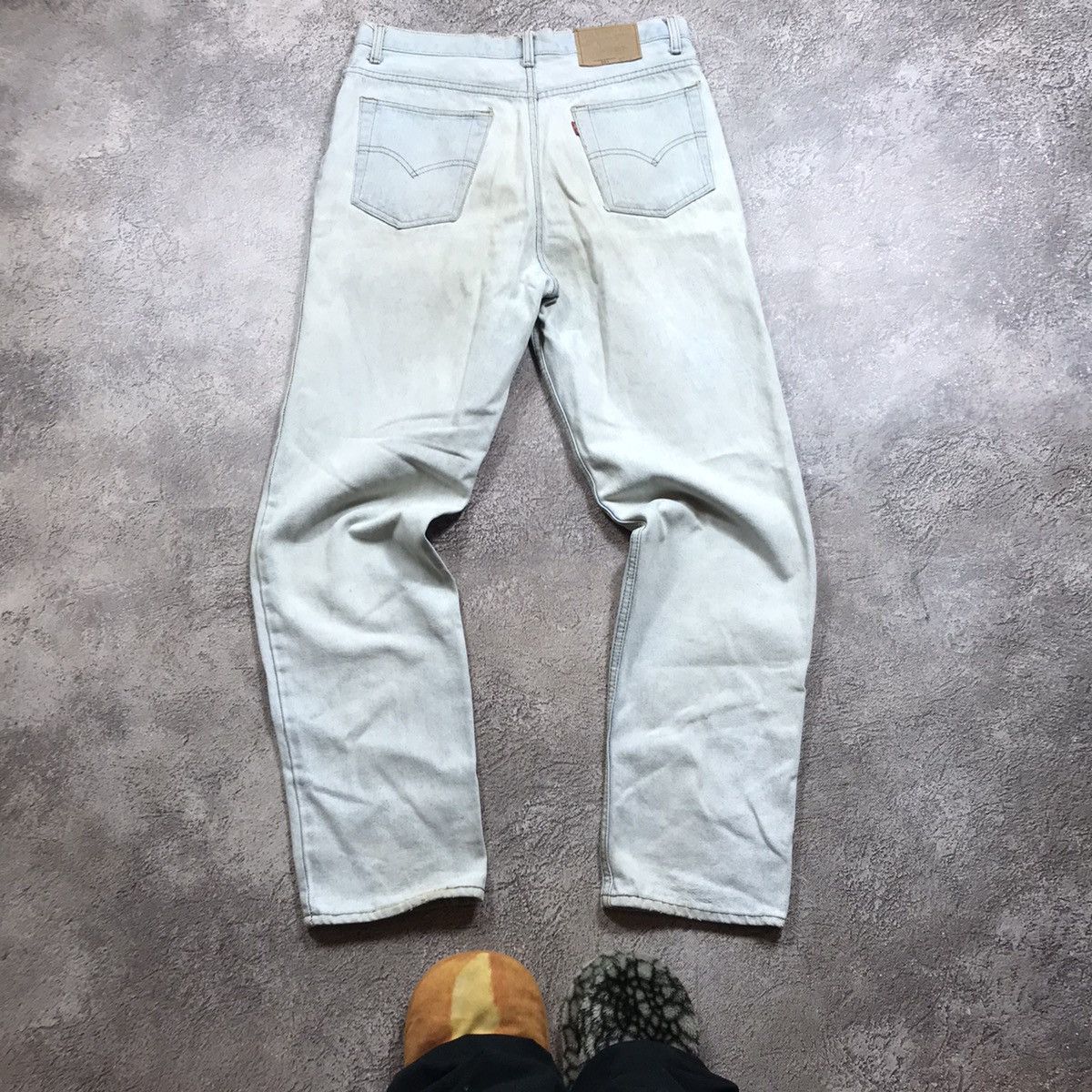 Vintage Vintage 90s Levis Baggy Faded Black Distressed Jeans Punk 34 Size US 34 / EU 50 - 2 Thumbnail
