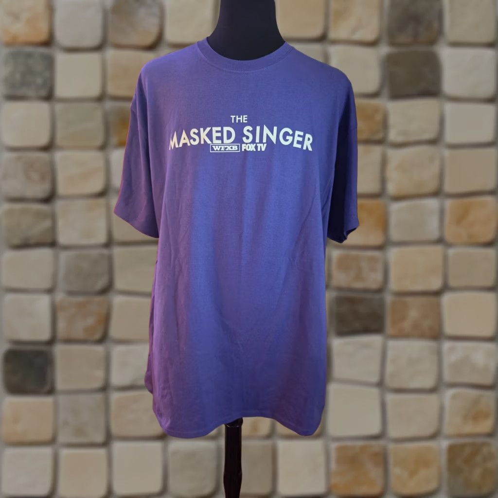 Port & Company The Masked Singer WFXB Fox TV Purple T Shirt Mens Size 2XL Size US XXL / EU 58 / 5 - 1 Thumbnail