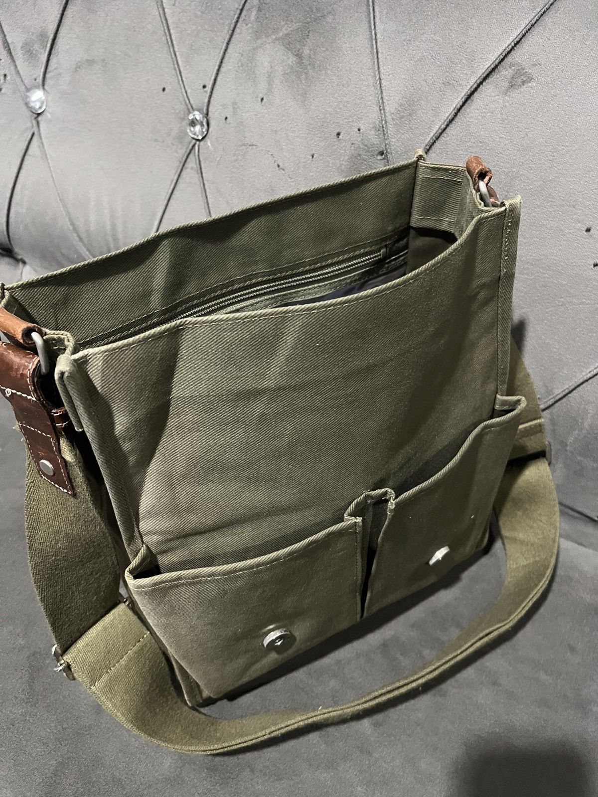 Yohji Yamamoto Authentic INED HOMME By Yohji Yamamoto Militry Bag Size ONE SIZE - 11 Thumbnail