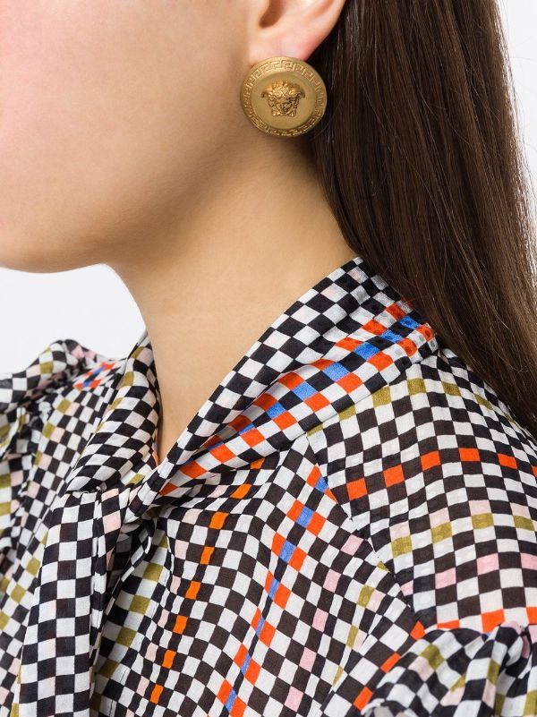 Versace o1s22i1n1024 Size: OS / Medusa Tribute Earrings in Gold Size ONE SIZE - 2 Thumbnail
