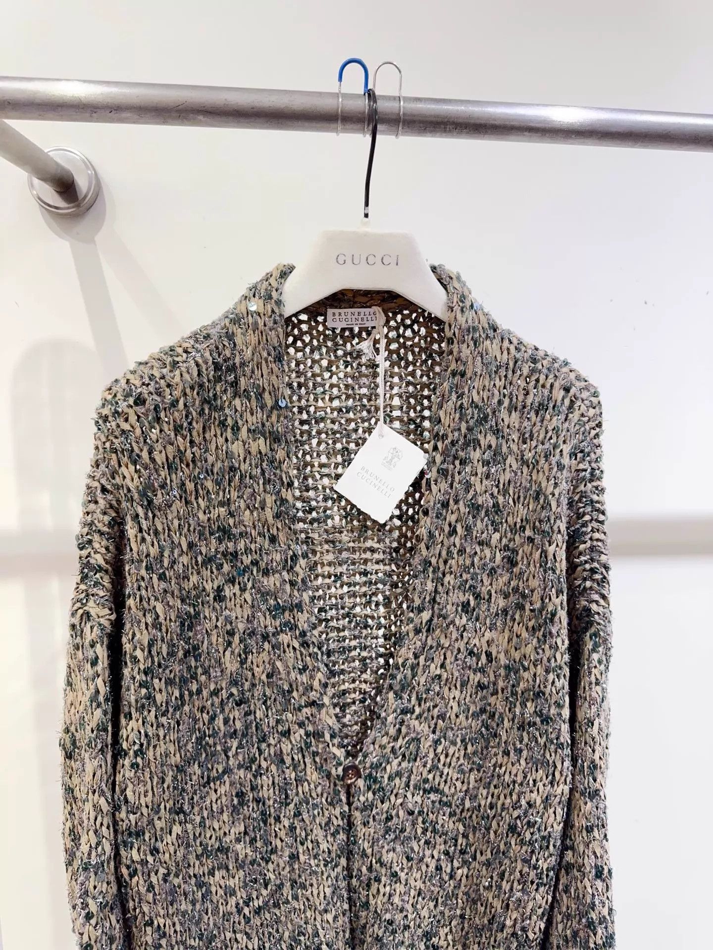 Brunello Cucinelli BC Melted Sequins Cardigan M Size M / US 6-8 / IT 42-44 - 3 Thumbnail