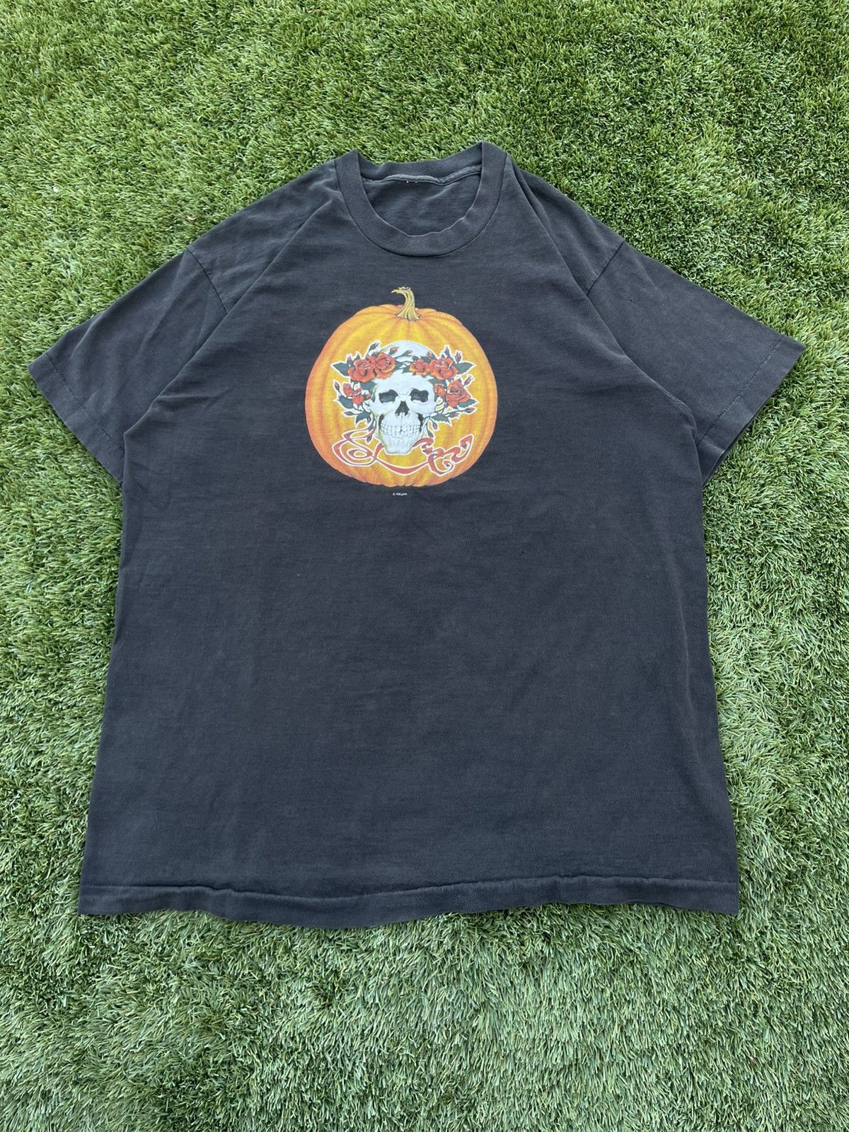 Grateful Dead GRAIL 1989 GRATEFUL DEAD PUMPKIN BAND TEE 🎃 Size US XL / EU 56 / 4 - 1 Thumbnail