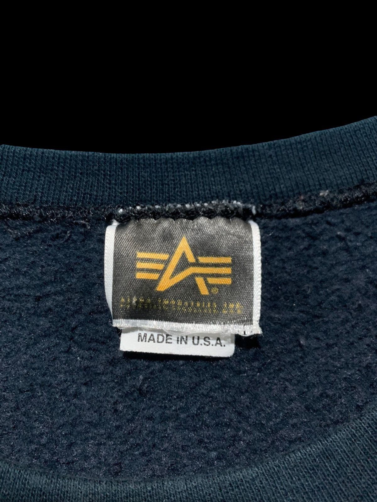 Alpha Industries × Vintage 🔥Vintage Alpha Industries sweatshirt Size US L / EU 52-54 / 3 - 4 Thumbnail