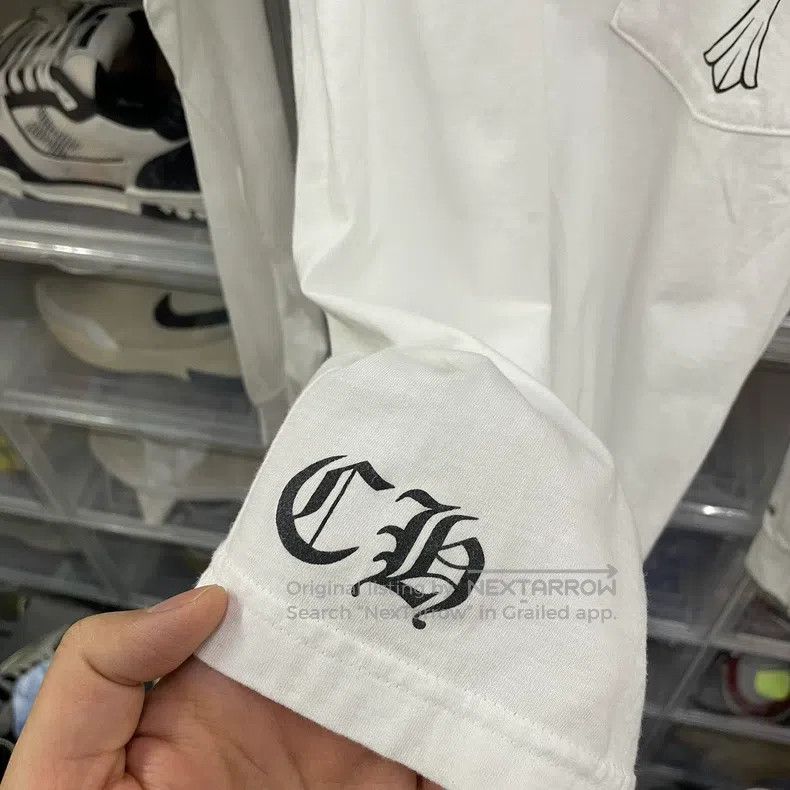 Chrome Hearts CHROME HEARTS Size S Sketch Cross Scroll White Long-Sleeved Size US S / EU 44-46 / 1 - 3 Thumbnail