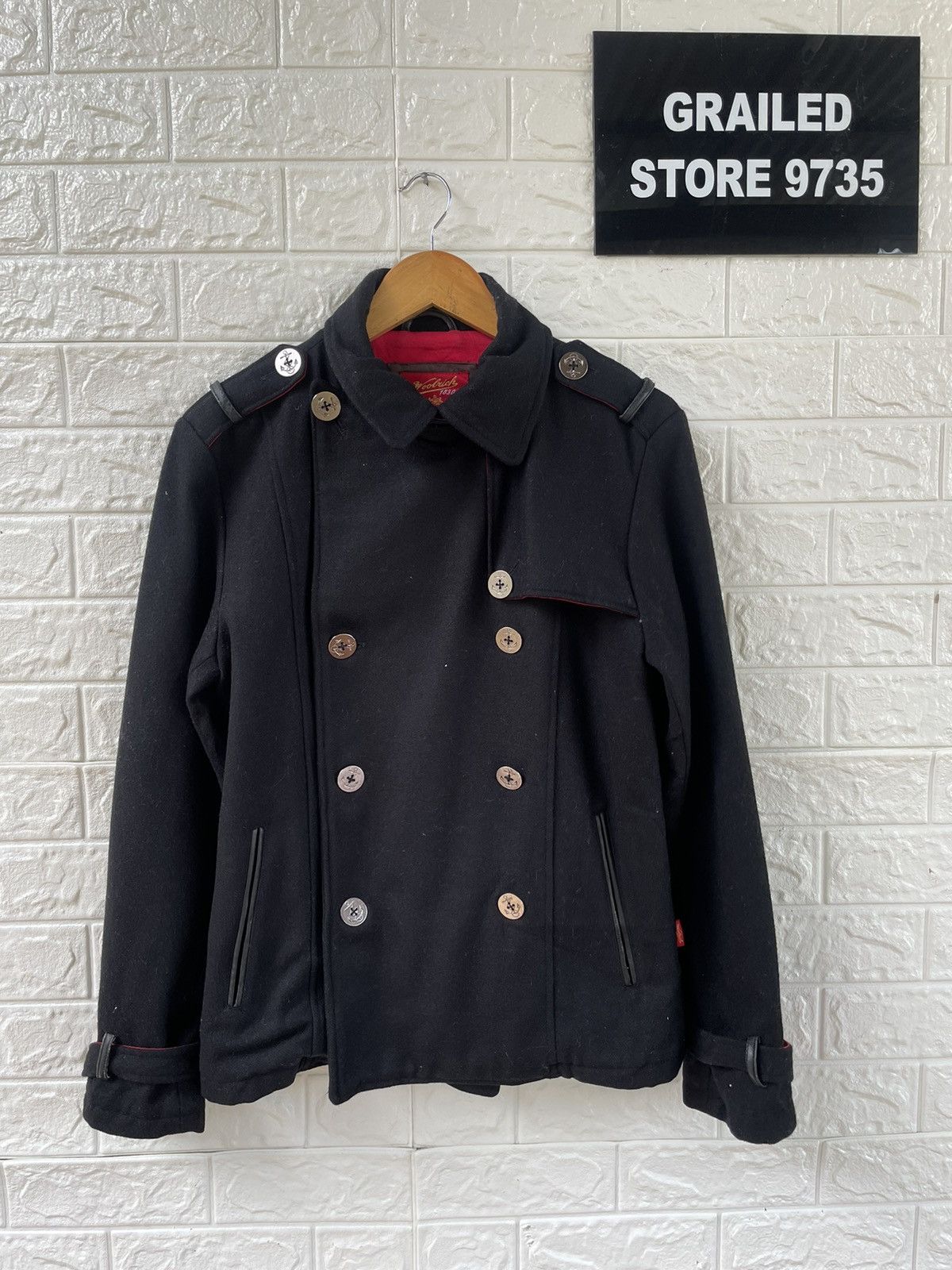 Japanese Brand Vintage Woolrich Peacoat Size US M / EU 48-50 / 2 - 1 Thumbnail