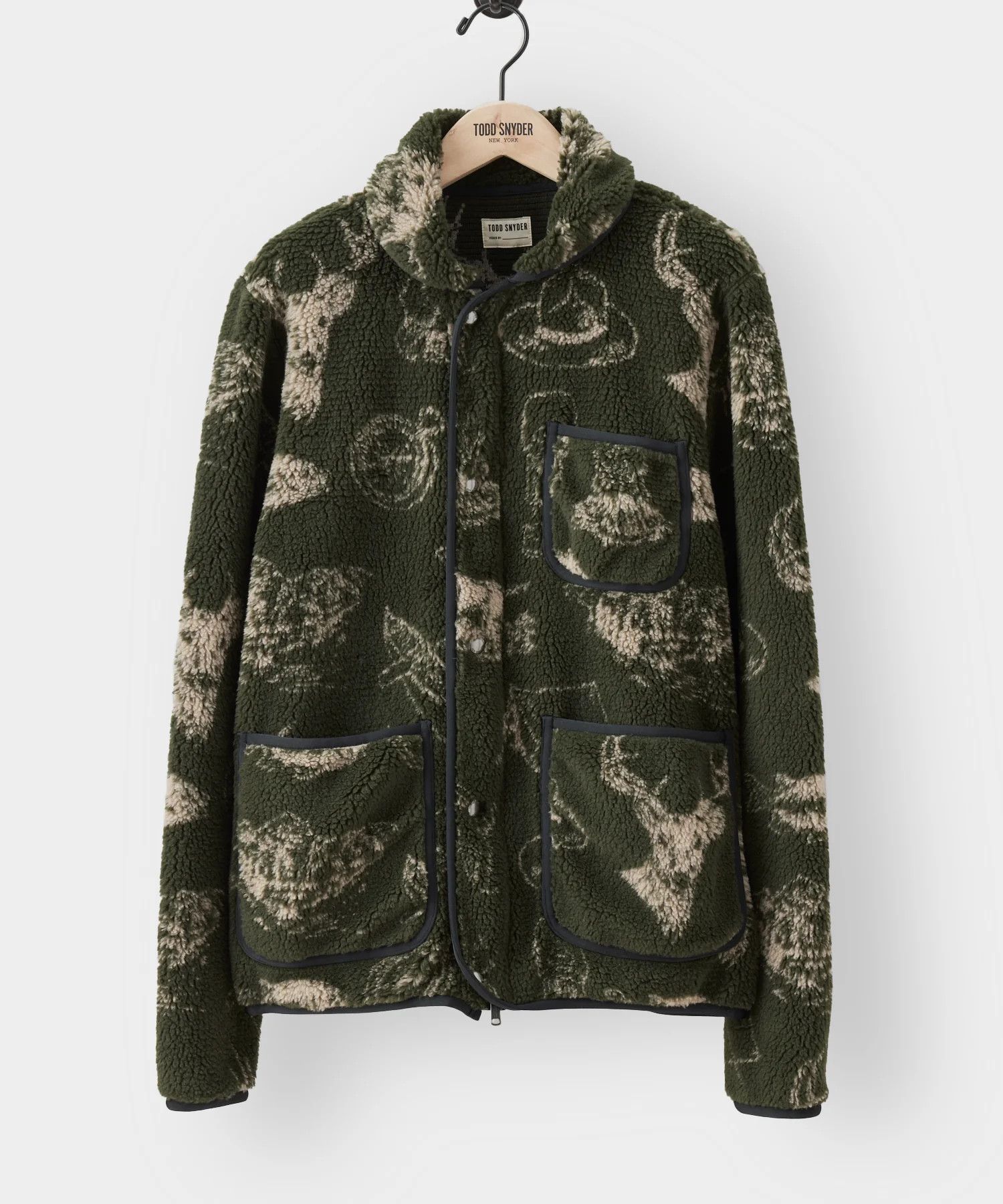 Todd Snyder Todd Snyder Adirondack Fleece Animal Print Chore Jacket Size US L / EU 52-54 / 3 - 7 Thumbnail
